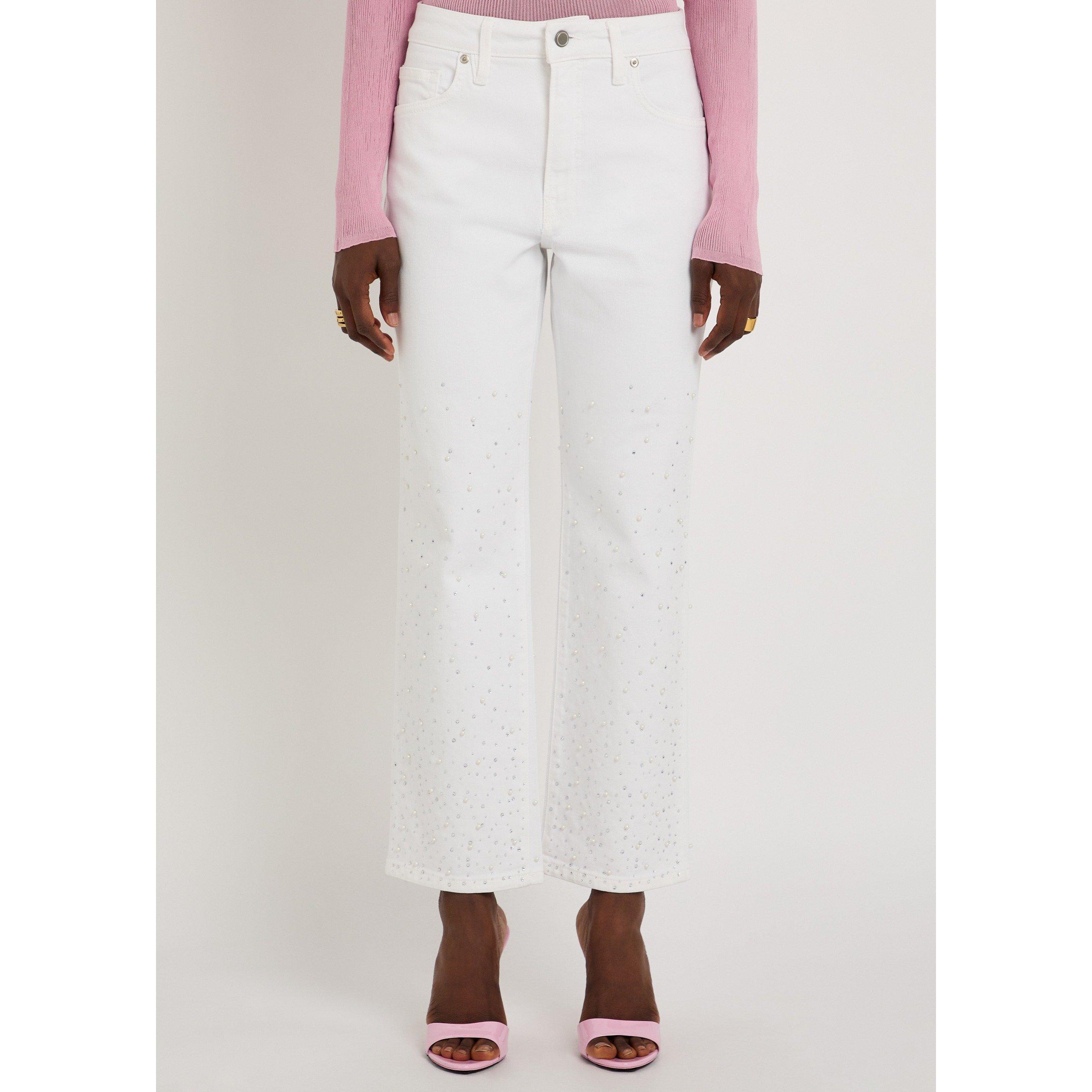 WHITE - Good American - GOOD ICON STRAIGHT ANKLE PEARL - 2
