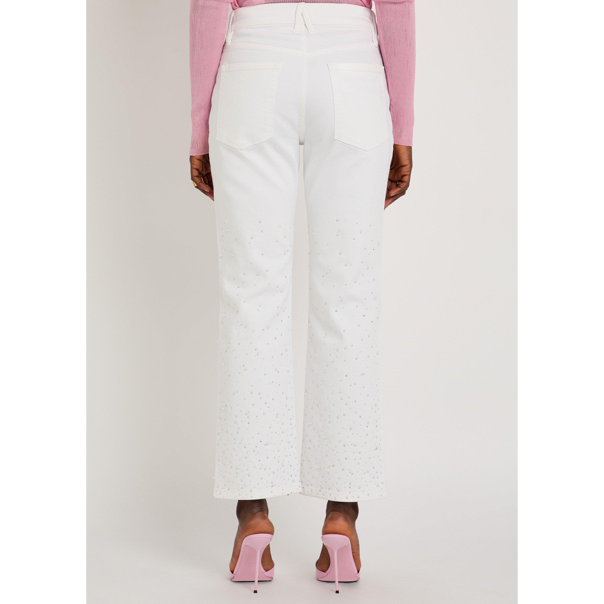 WHITE - Good American - GOOD ICON STRAIGHT ANKLE PEARL - 3