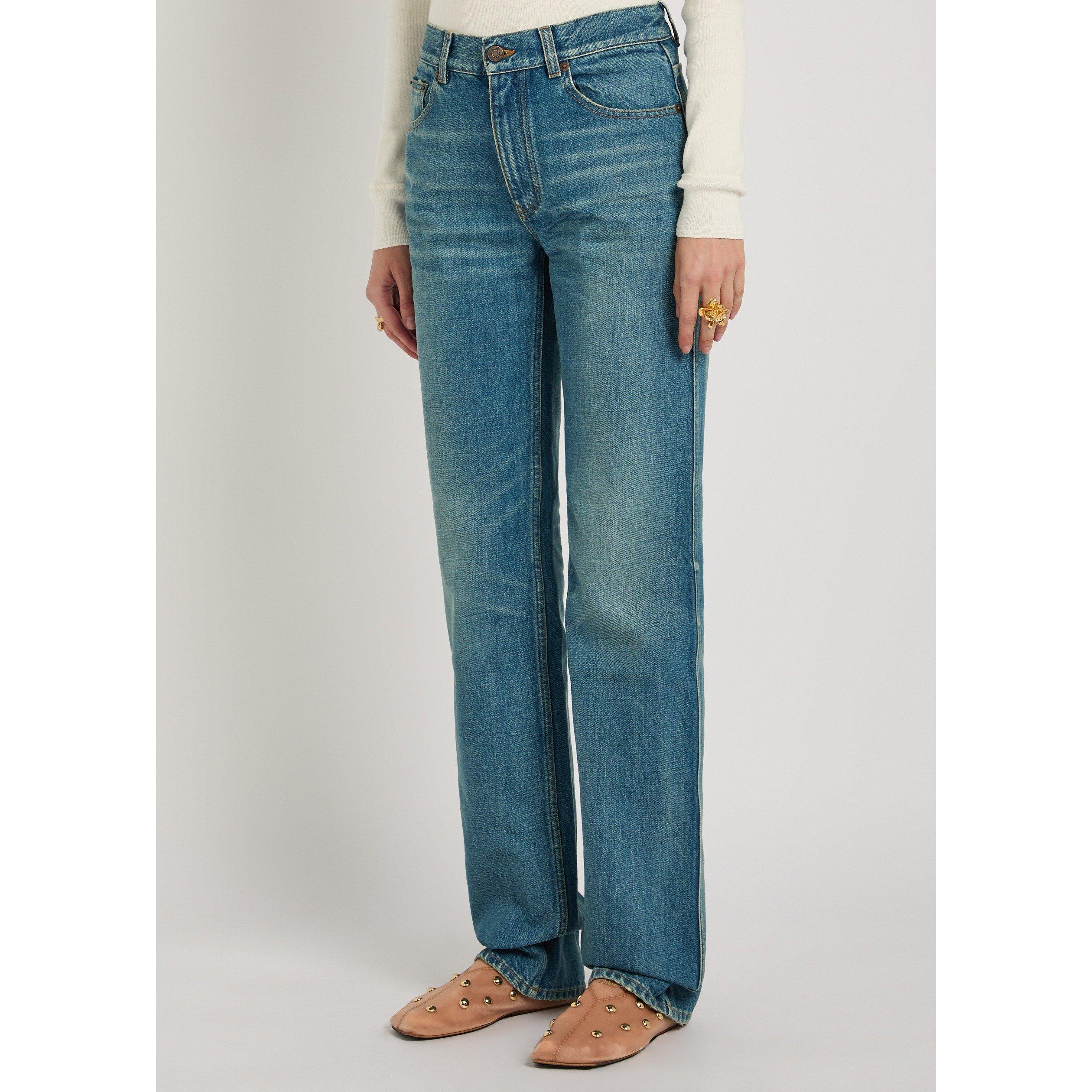 BLUE - Chloe - Women's High-Rise Cotton Straight-Leg Jeans - 2