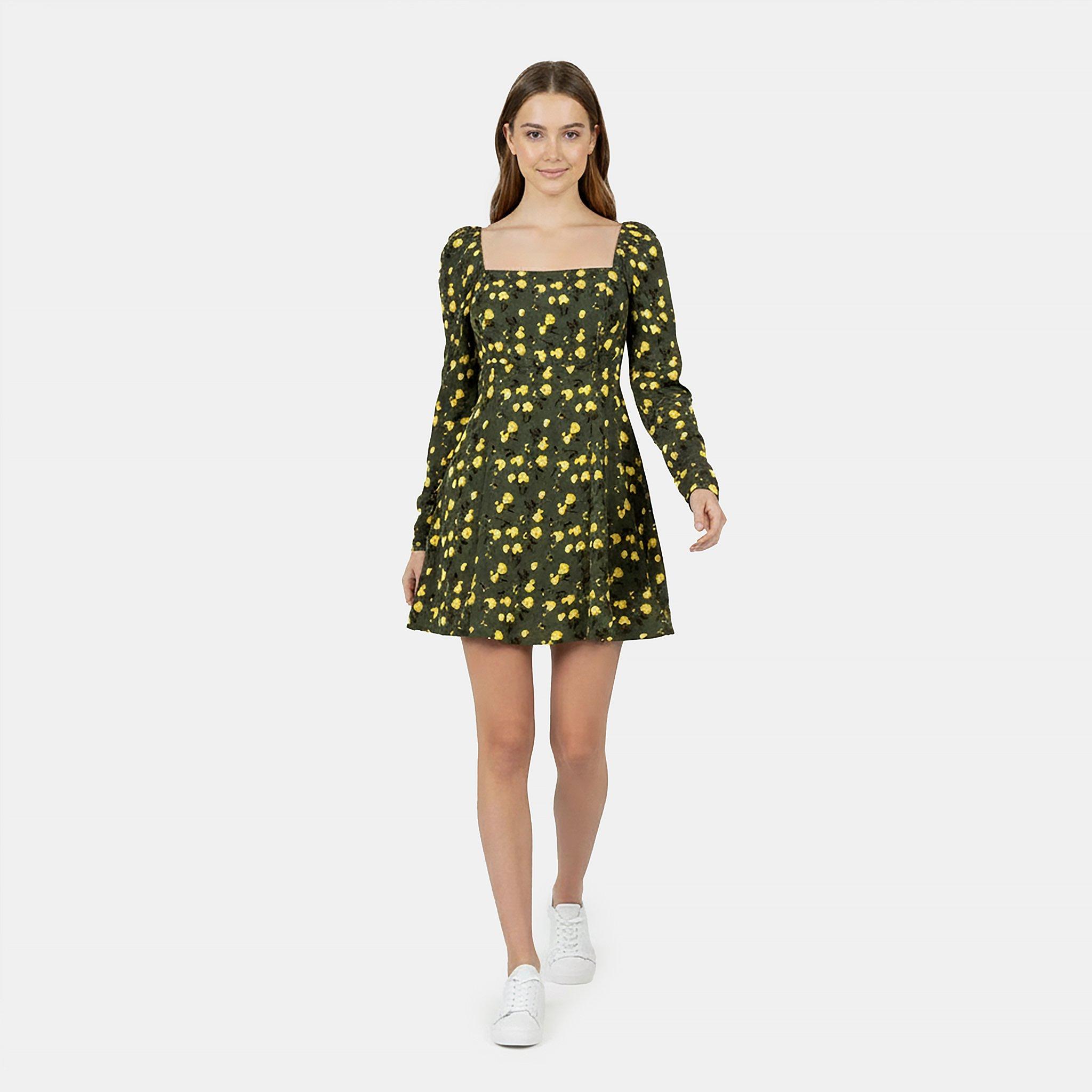 Bloemenprint - Jack Wills - Women's Long-Sleeve Mini Dress - 5