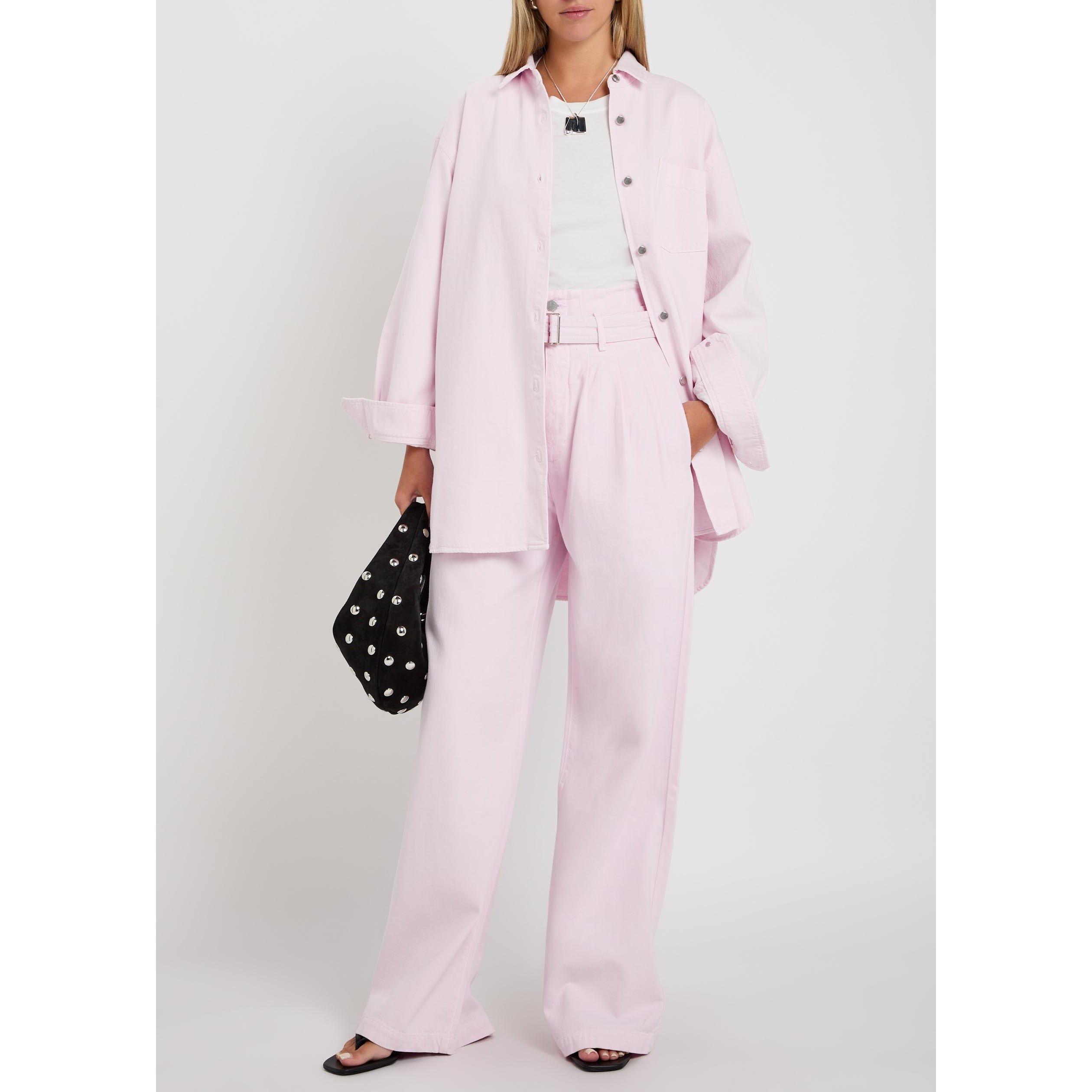 PINK - Agolde - A¿¿LINE SHIRT DENIM - 5