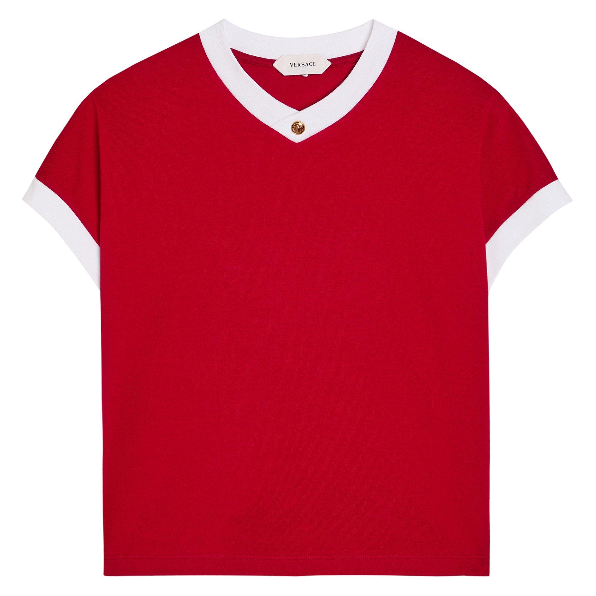 RED - Versace - T-SHIRT VINTAGE STRETCH COTTON