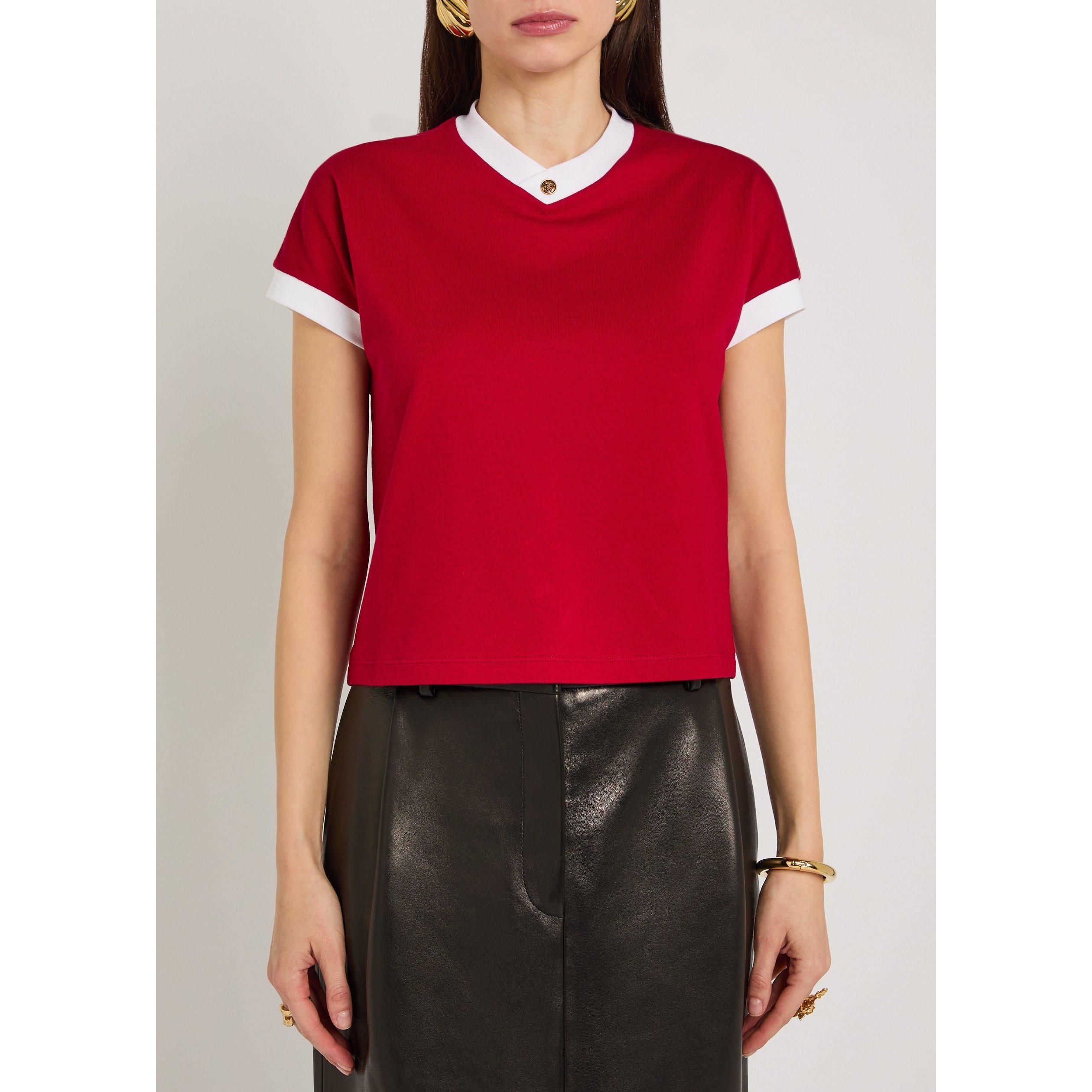 RED - Versace - T-SHIRT VINTAGE STRETCH COTTON - 2