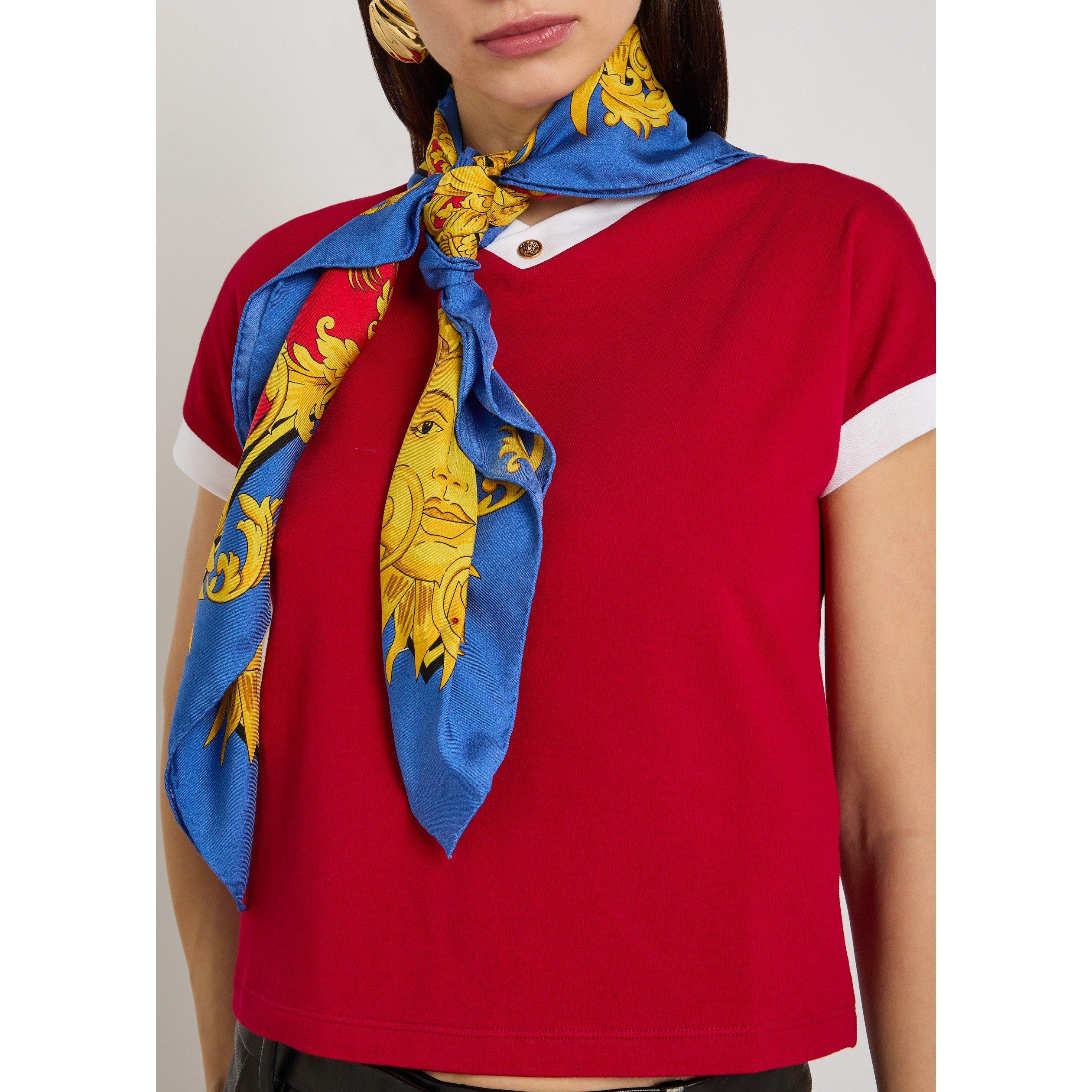 RED - Versace - T-SHIRT VINTAGE STRETCH COTTON - 4