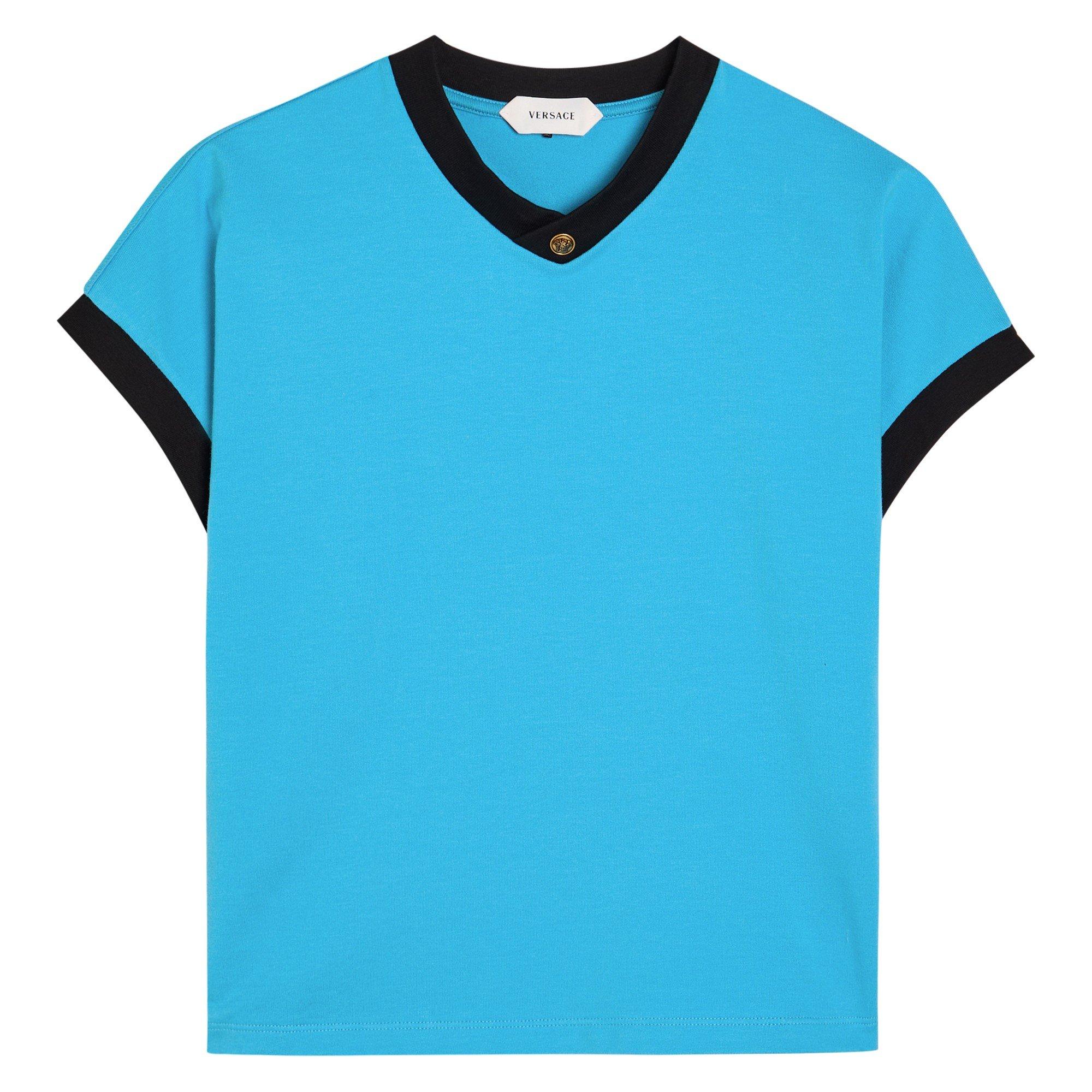 BLUE - Versace - T-SHIRT VINTAGE STRETCH C