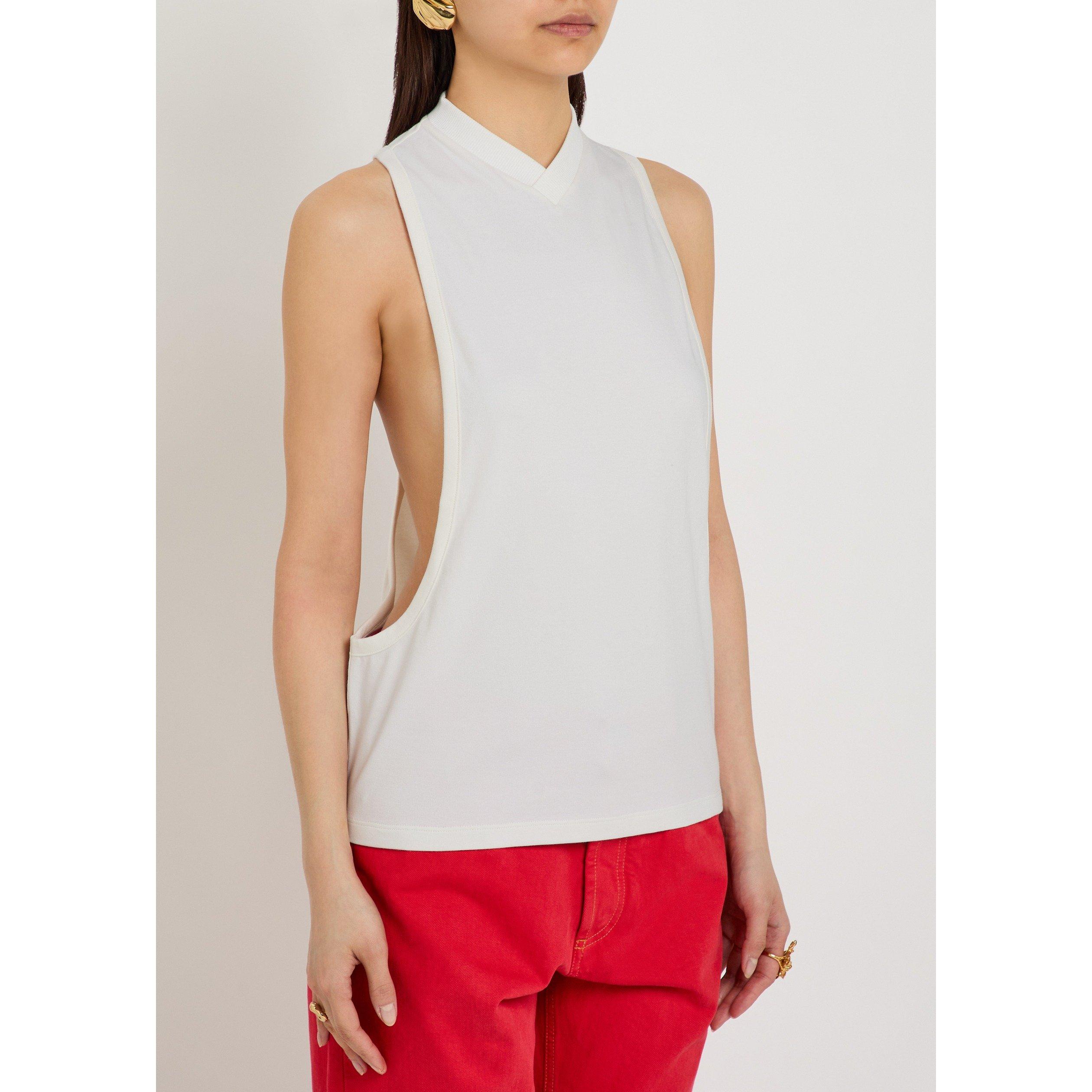 WHITE - Versace - Women's Cotton Tank Top - 2