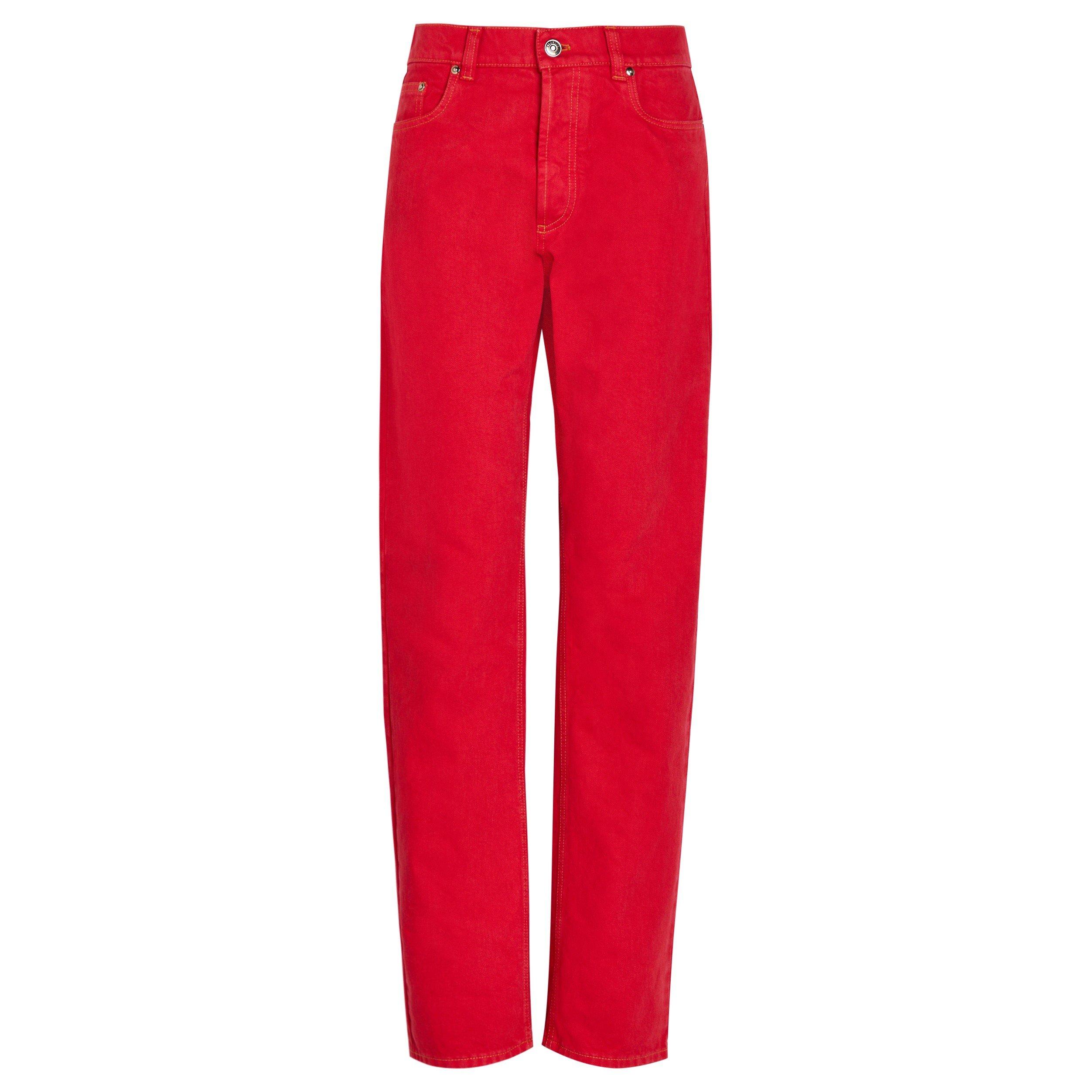 RED - Versace - PANT DENIM NON-STRETCH COLOR - 1