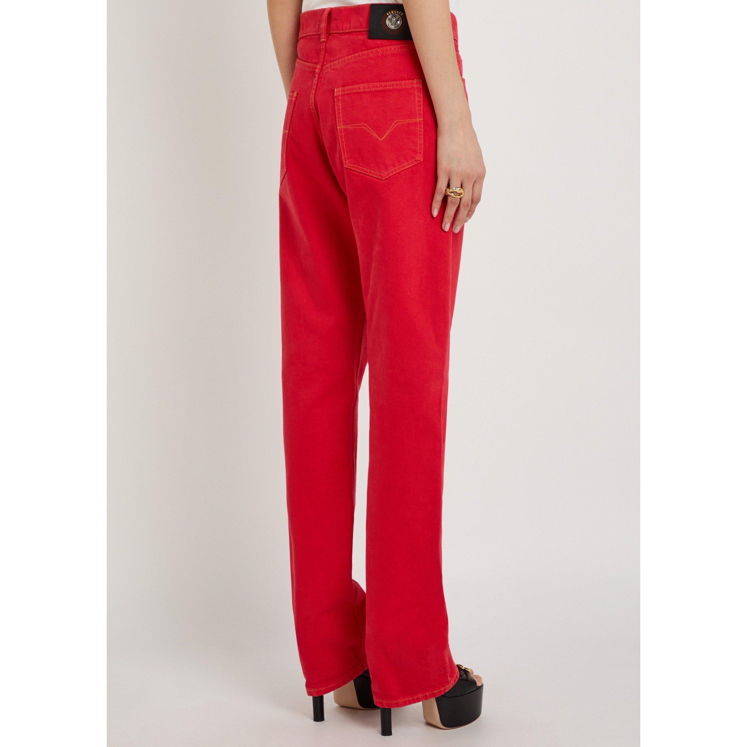 RED - Versace - PANT DENIM NON-STRETCH COLOR - 3