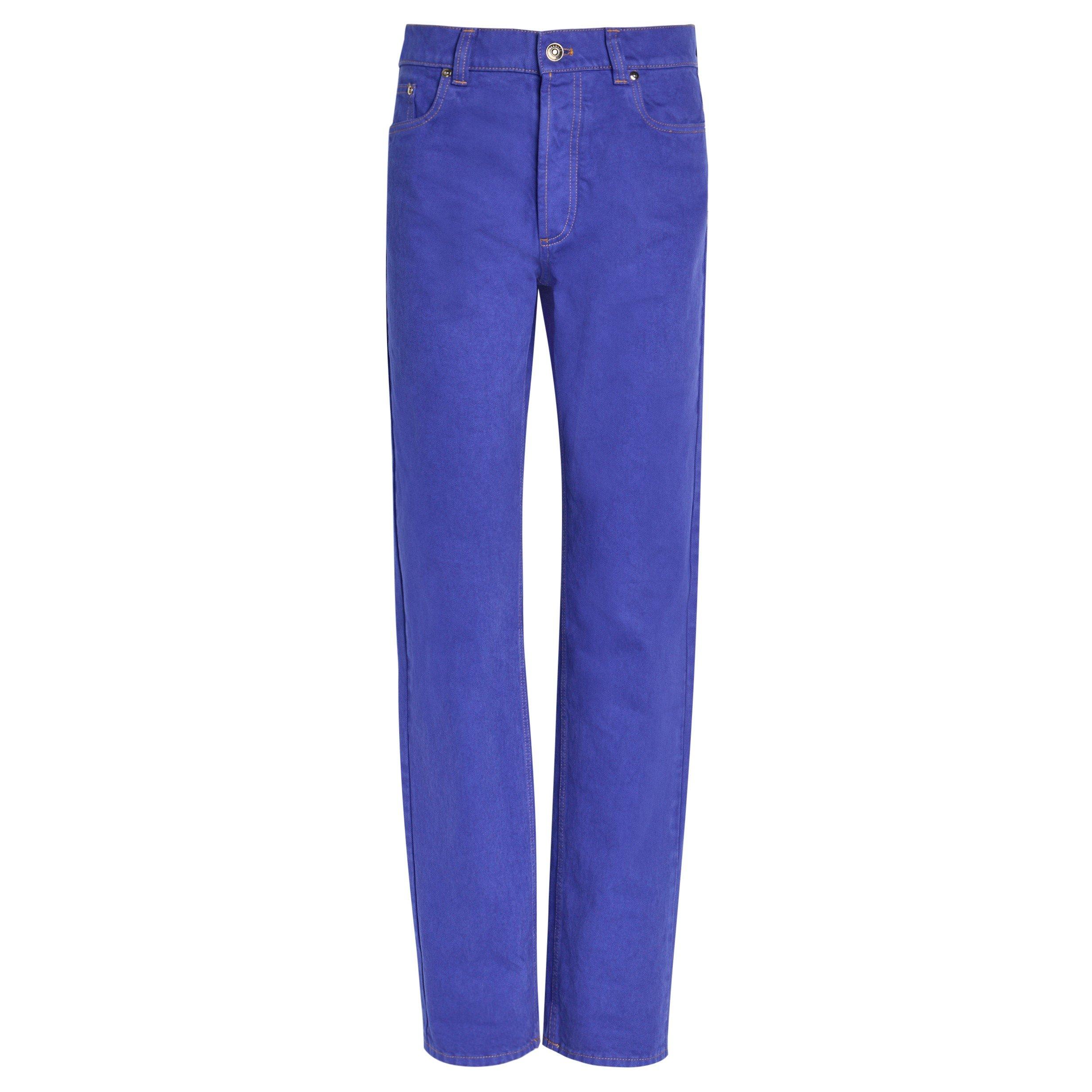 BLUE - Versace - PANT DENIM NON-STRETCH COLOR