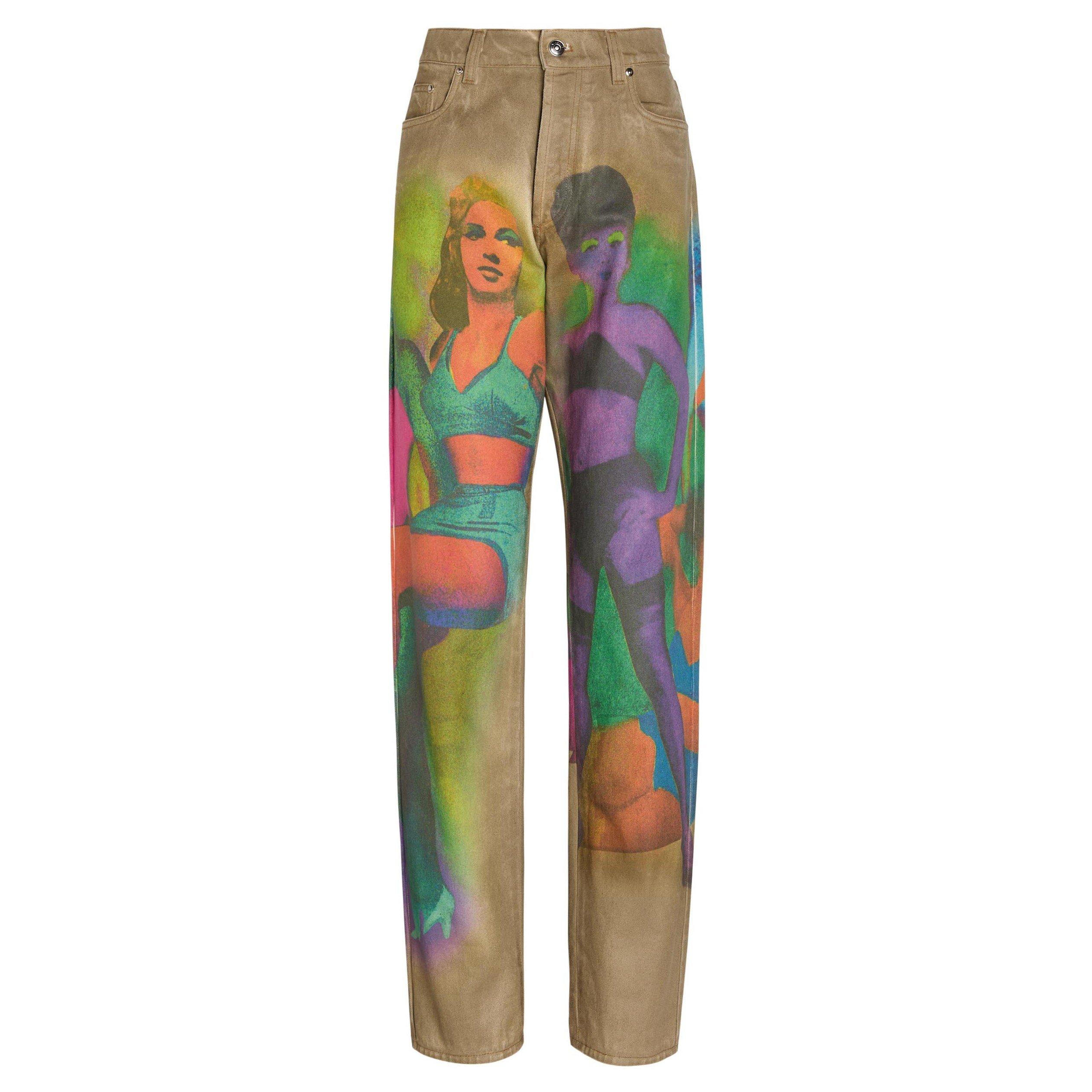 MULTICOLOURED - Versace - PANT DENIM THE FEMMES PRINTED - 1