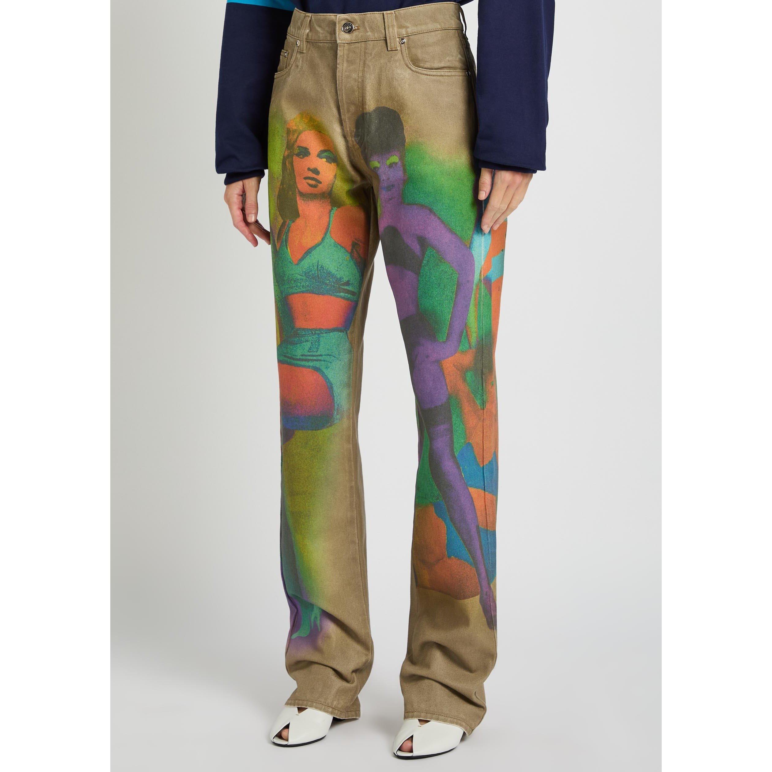 MULTICOLOURED - Versace - PANT DENIM THE FEMMES PRINTED - 2