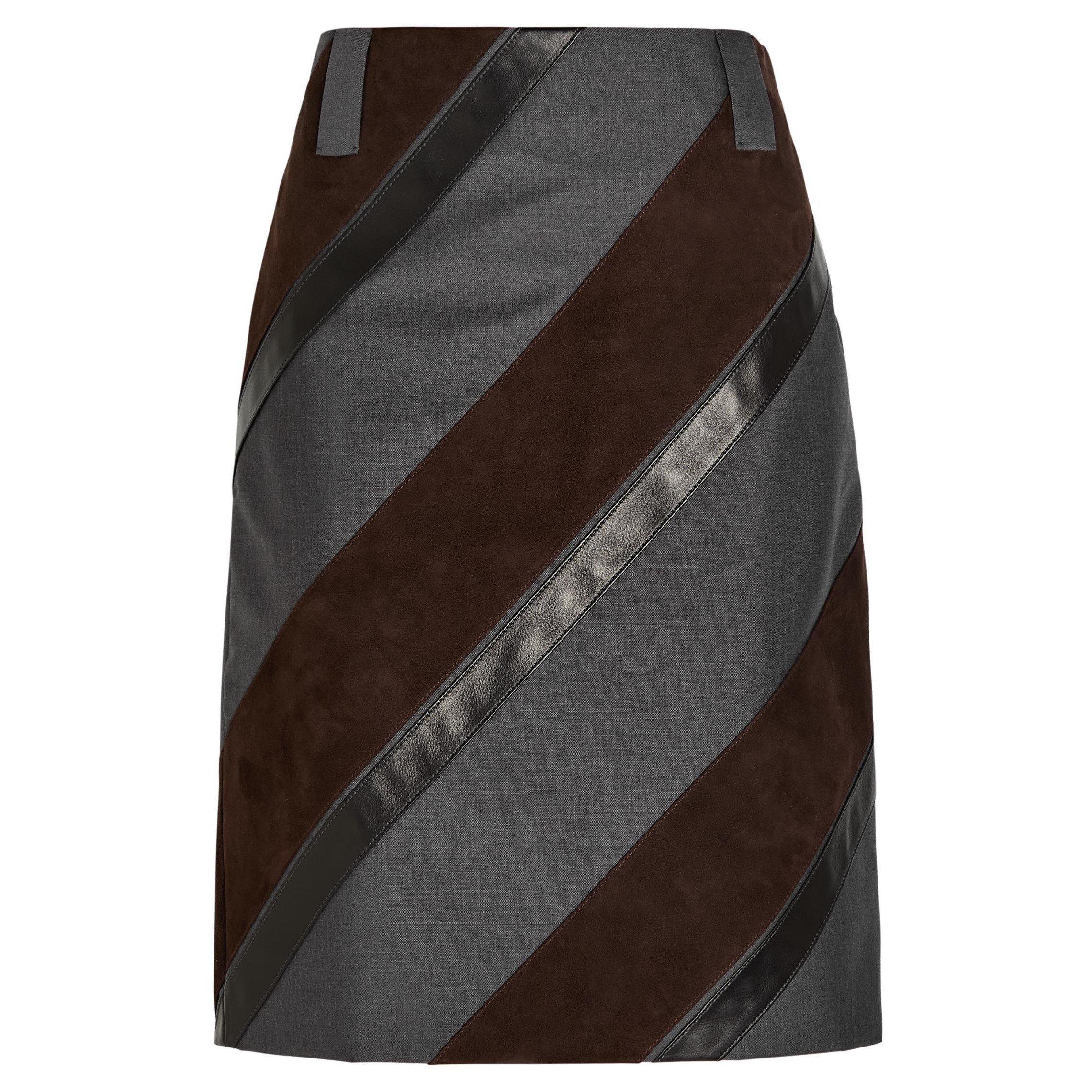 Versace SKIRT LEATHER NAPPA WITH RESPO