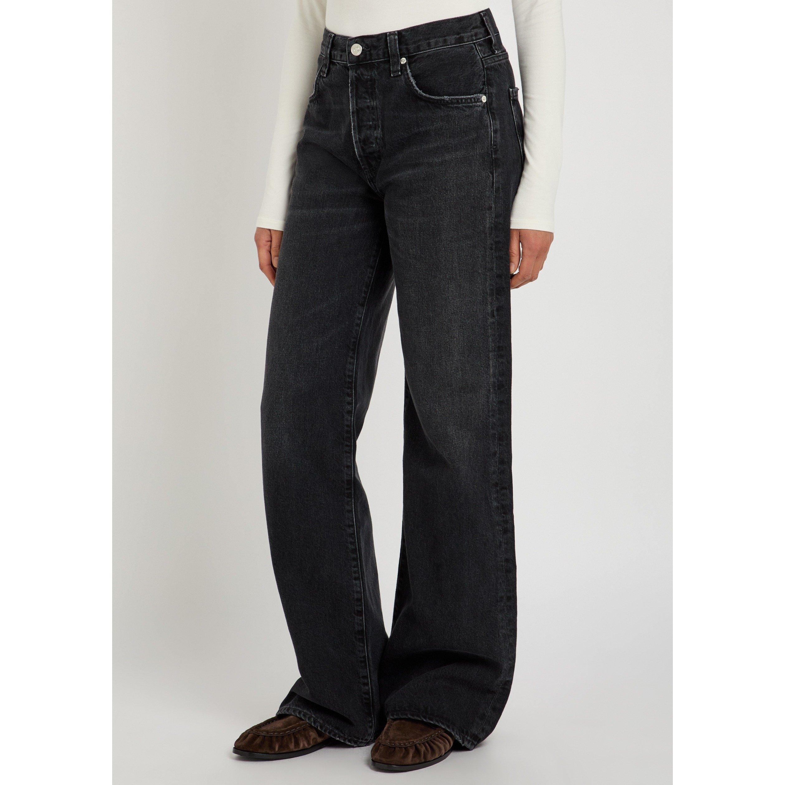 BLACK - Citizens Of Humanity - Women's Annina Raine Cotton Straight-Leg Jeans - 2
