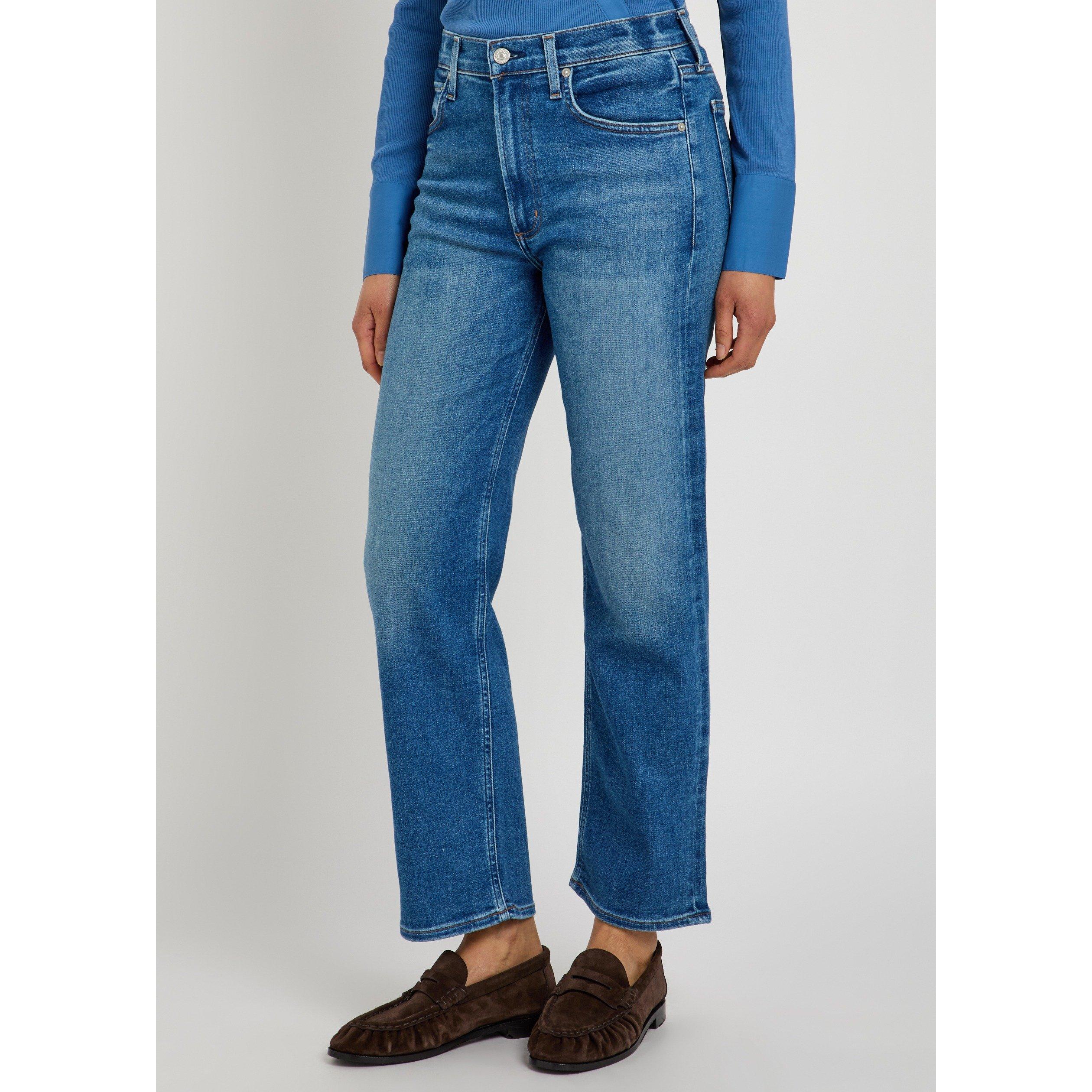 BLUE - Citizens Of Humanity - Women's Palma Straight Panama High-Rise Jeans - 2