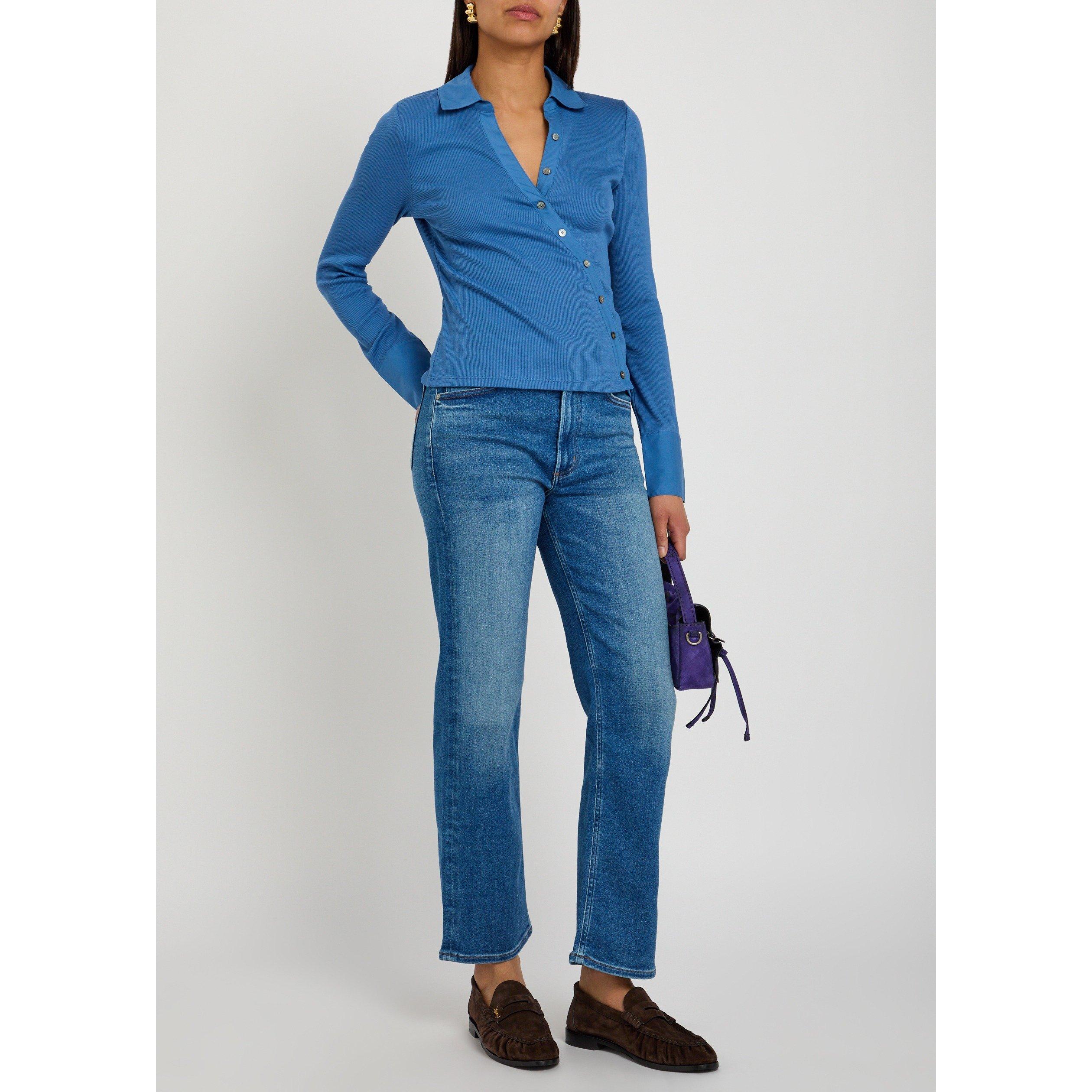 BLUE - Citizens Of Humanity - Women's Palma Straight Panama High-Rise Jeans - 5