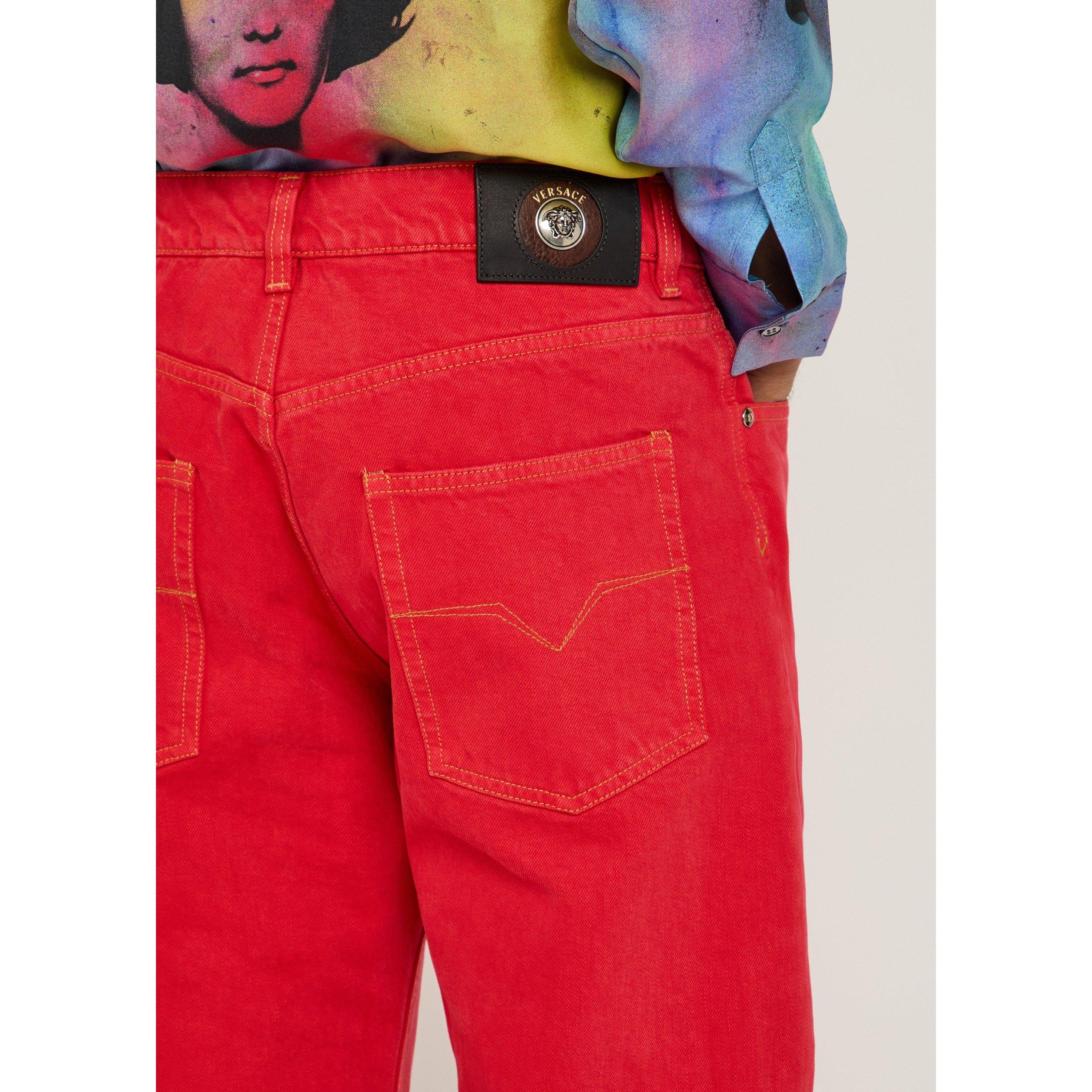 RED - Versace - VER STRETCH DENIM - 4