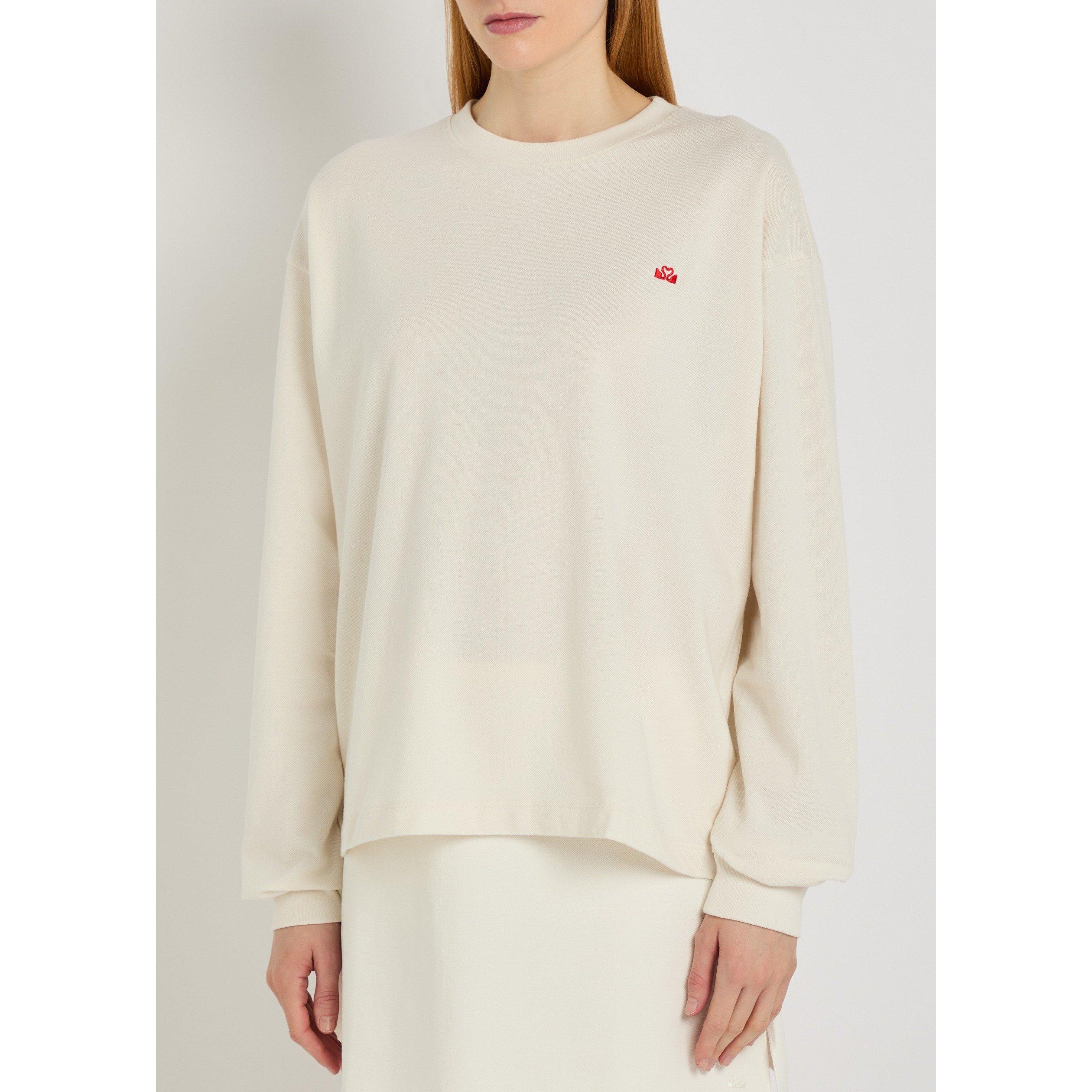 OFF WHITE - Spence - Women's T Logo Cotton Oversized-Fit Long-Sleeve T-Shirt - 2