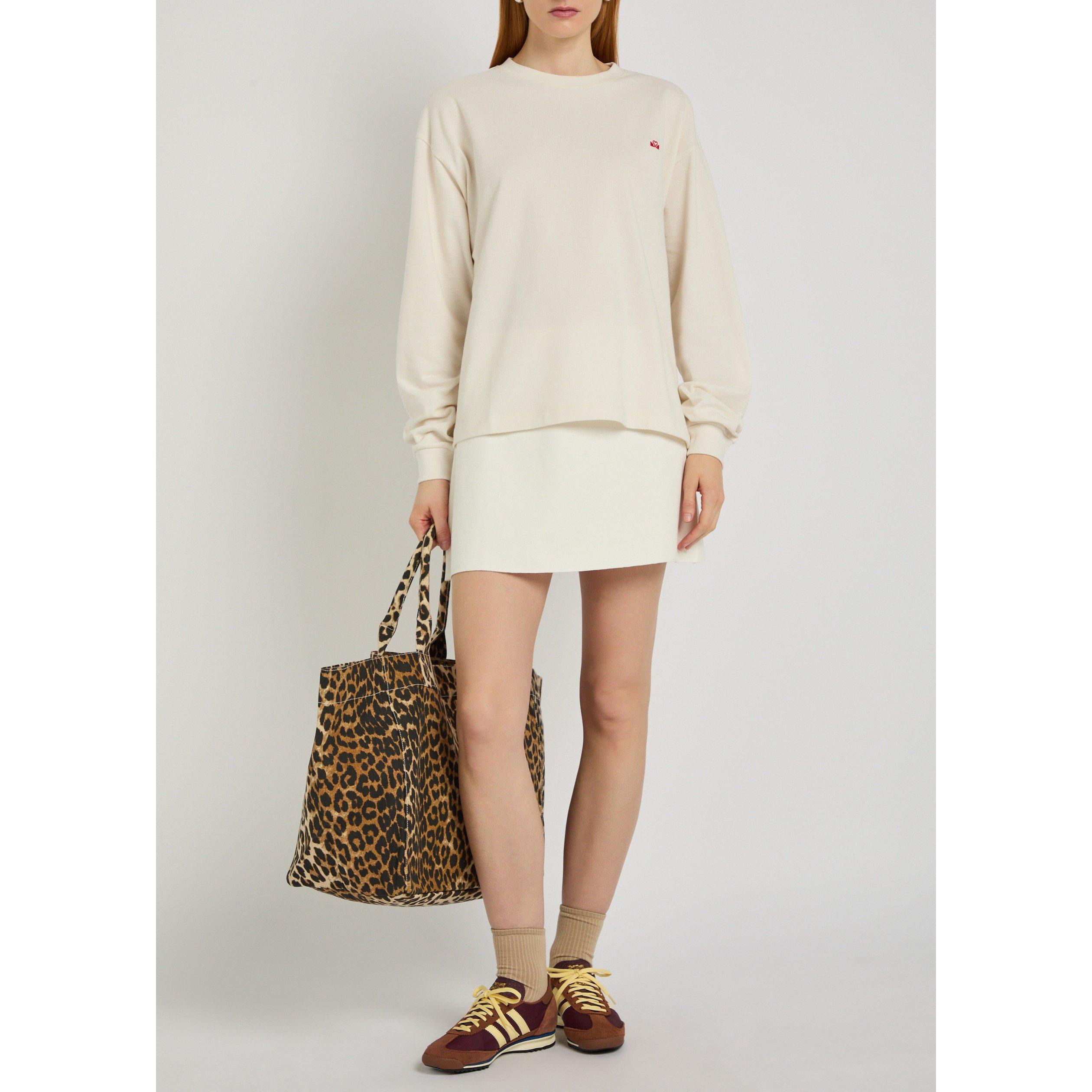 OFF WHITE - Spence - Women's T Logo Cotton Oversized-Fit Long-Sleeve T-Shirt - 5