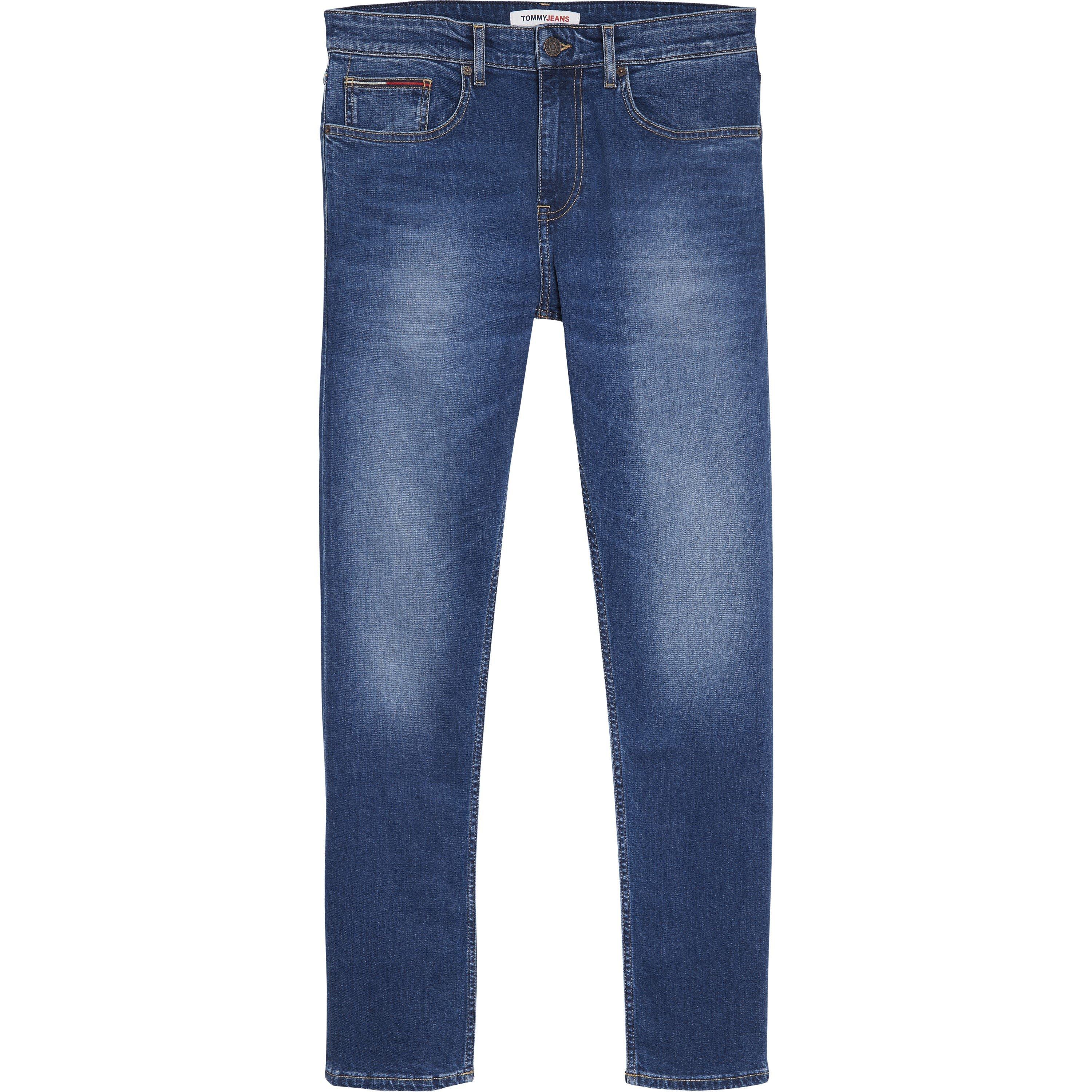 Tommy Jeans Men's Tommy Slim Tapered Austin Jeans - Wilson Mid Blue - 27W S