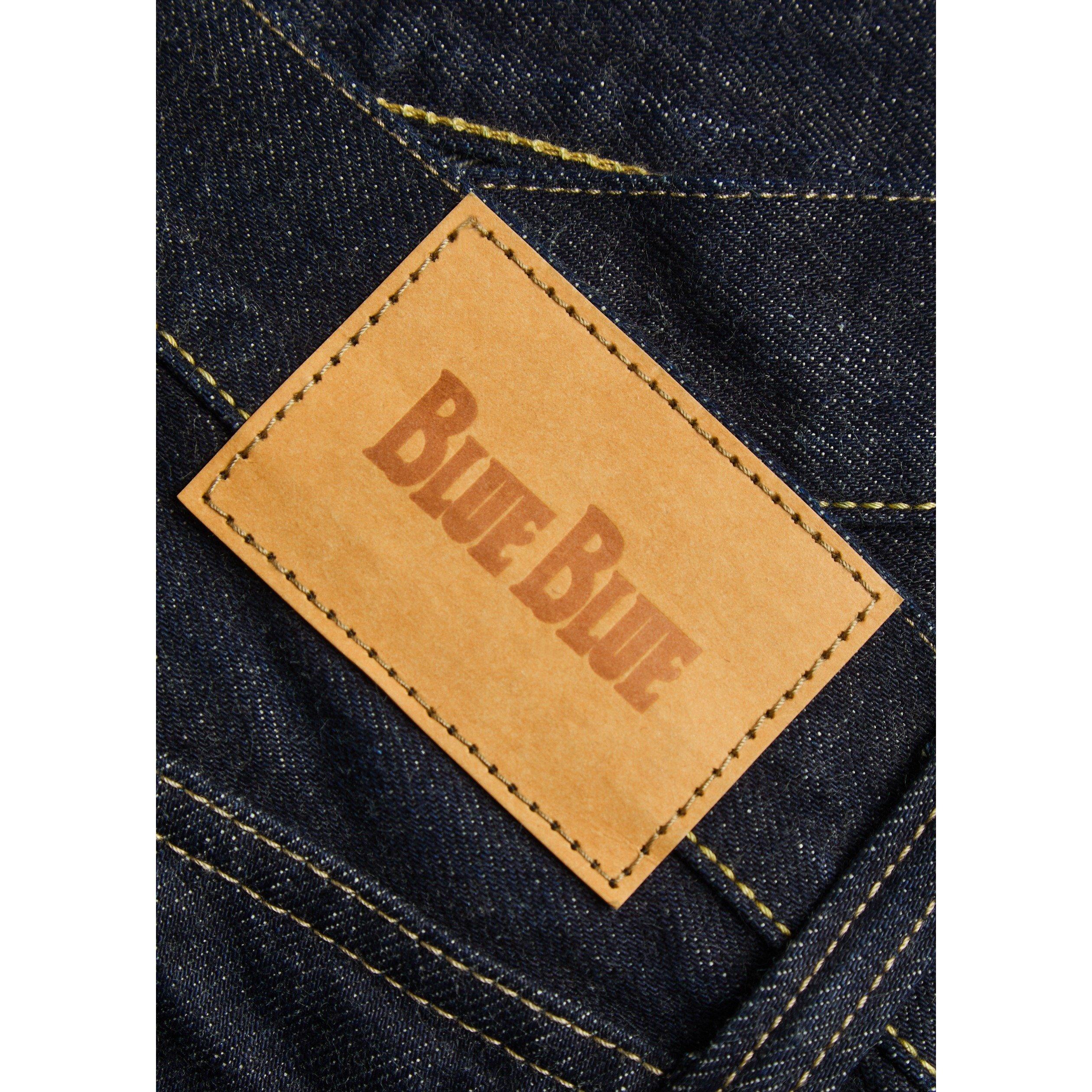 INDIGO - Blue Blue - Men's Cotton Slim Straight Jeans - 4
