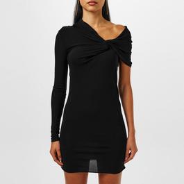 Saint Laurent One Shoulder Dress