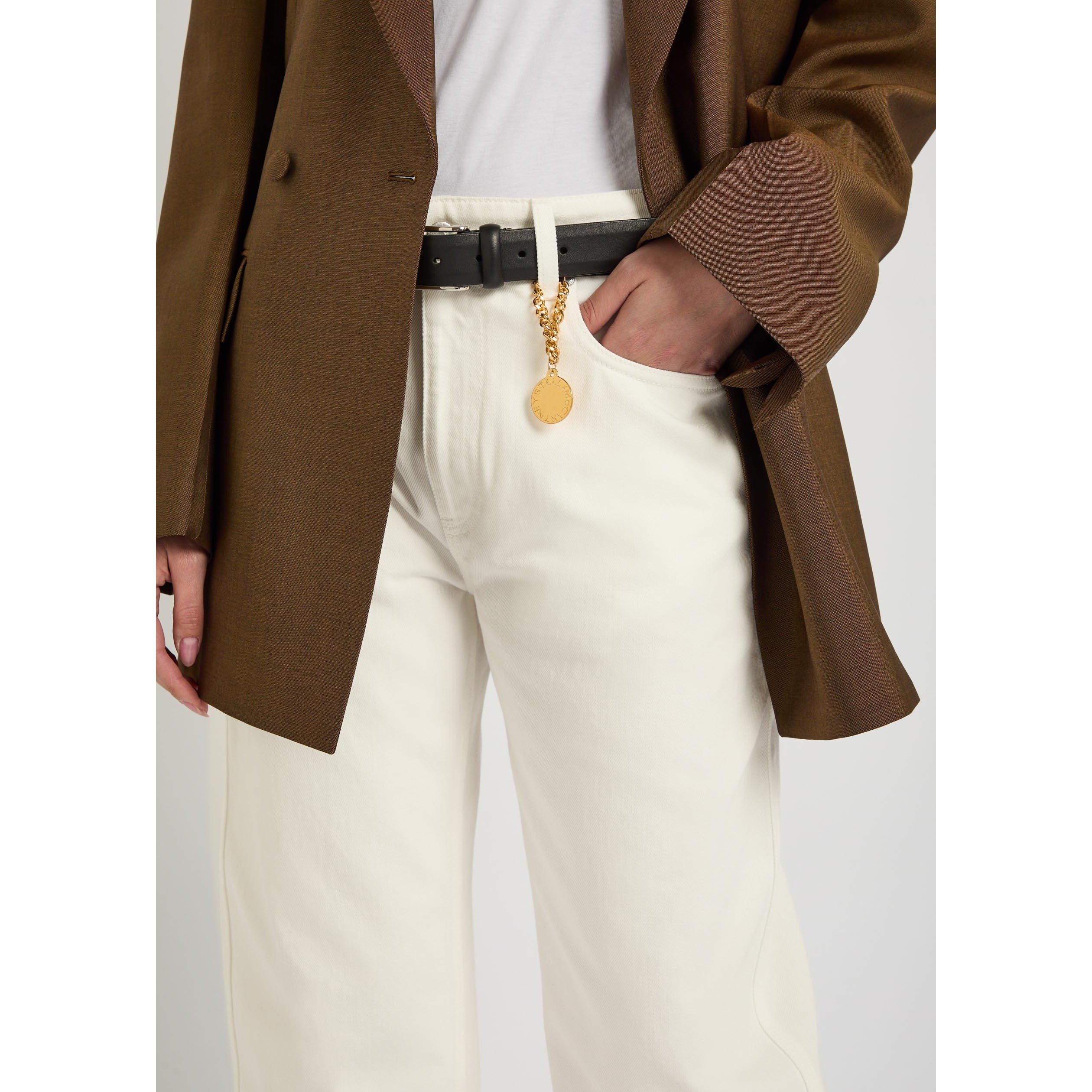 WHITE - Stella McCartney - Hs Denim Cropped Barrel Jeans - 4