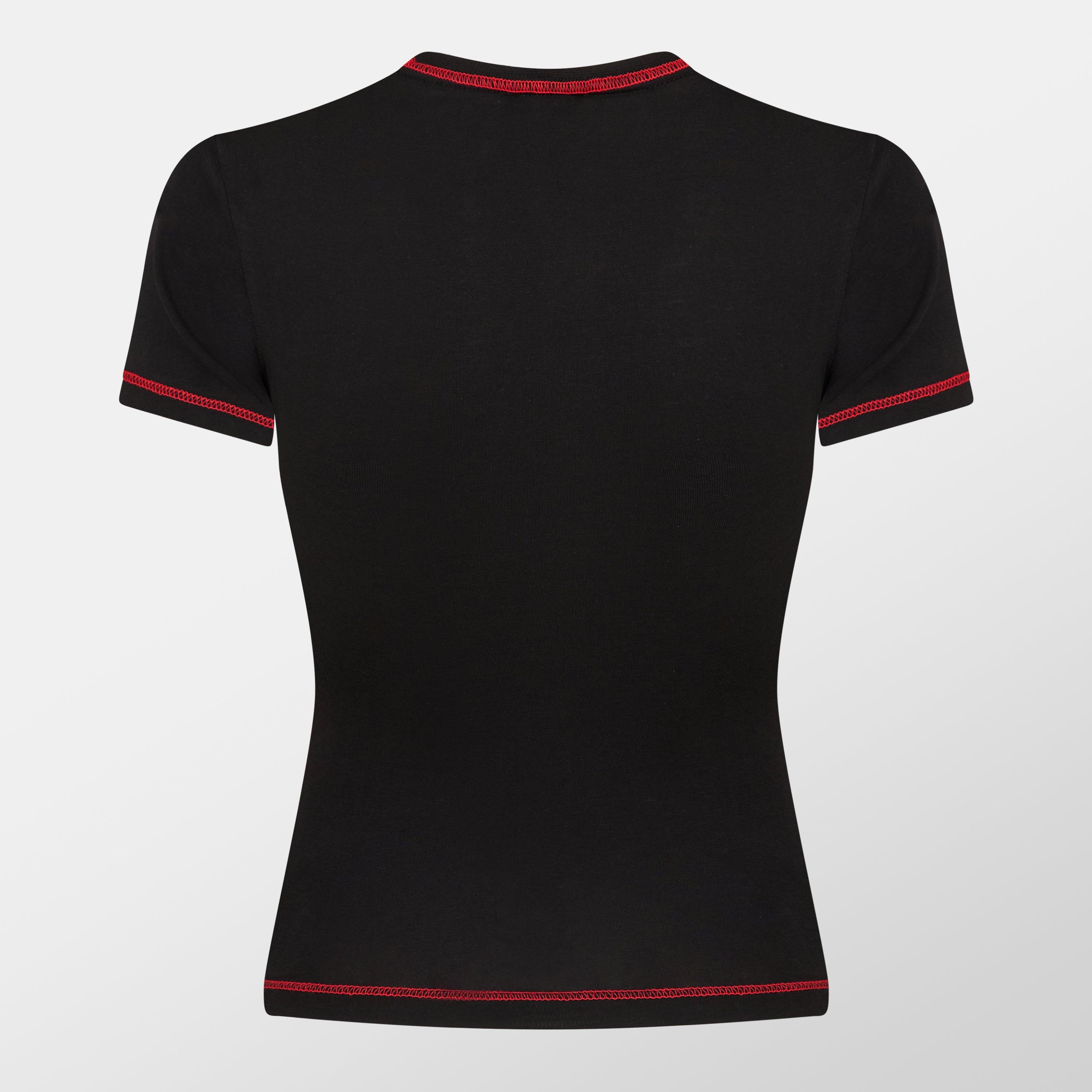 Black - Diesel - DJ Uftee-Maddie Crop T-Shirt Womens - 2