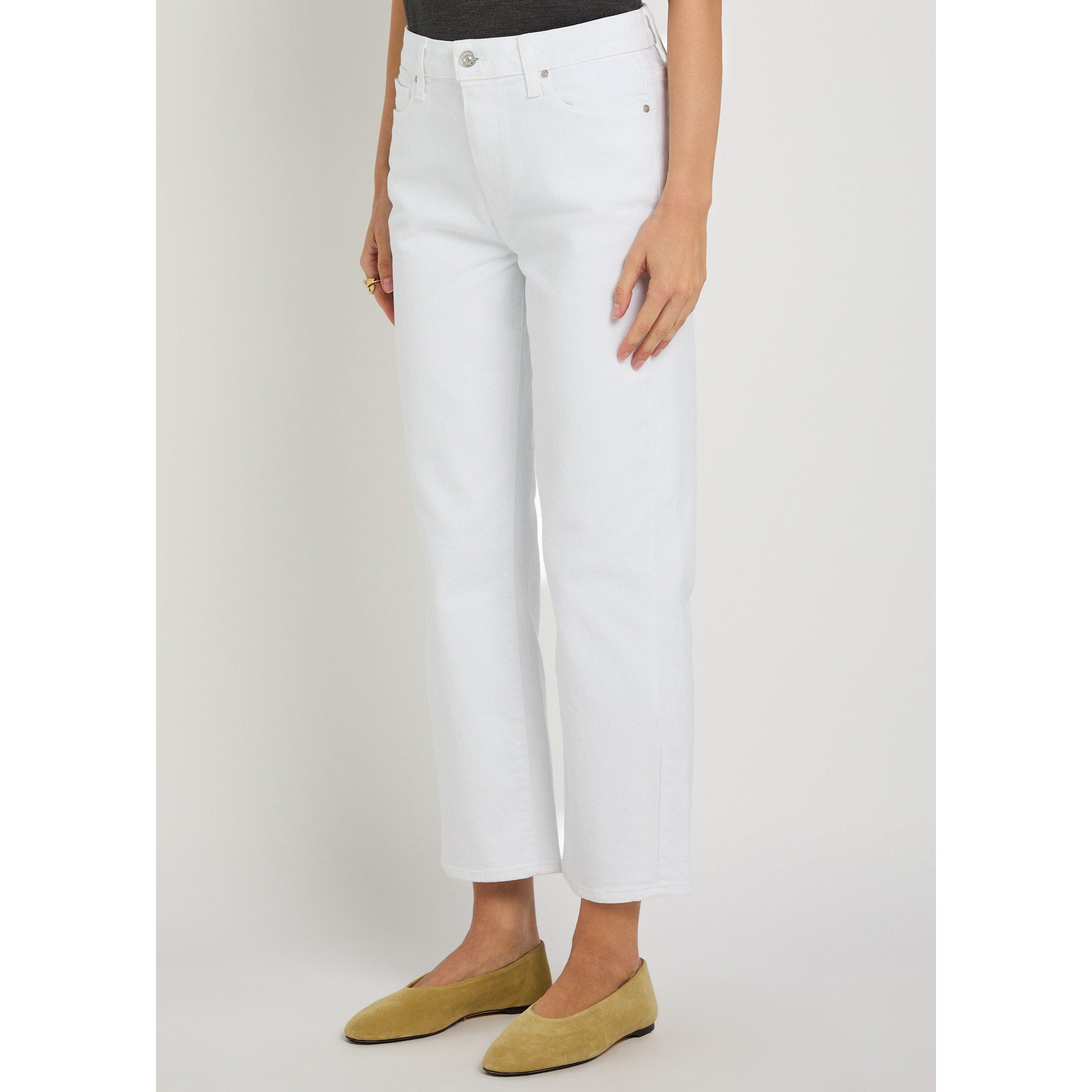 WHITE - Paige - Women's Mason Ankle Straight Leg Jeans - 2