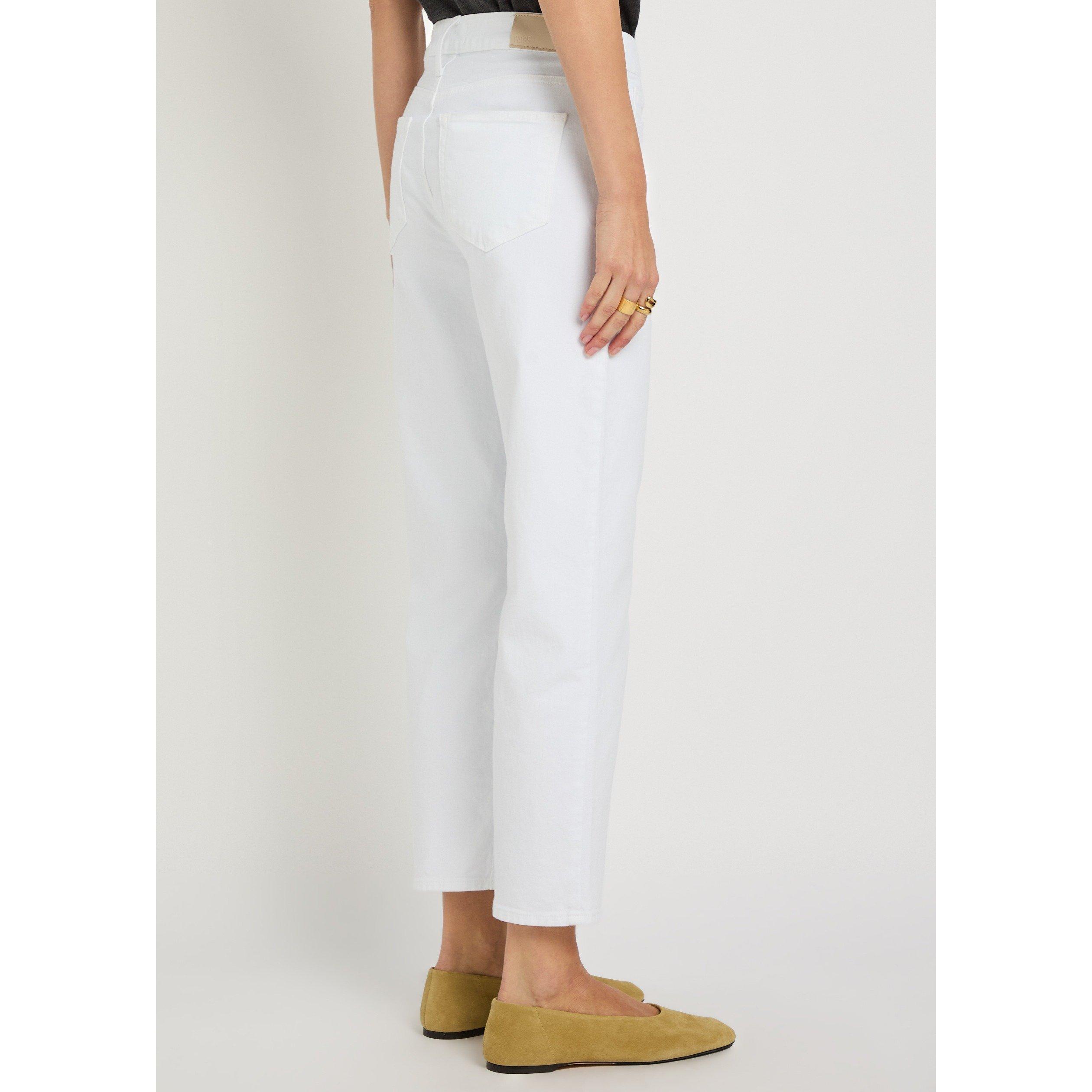 WHITE - Paige - Women's Mason Ankle Straight Leg Jeans - 3