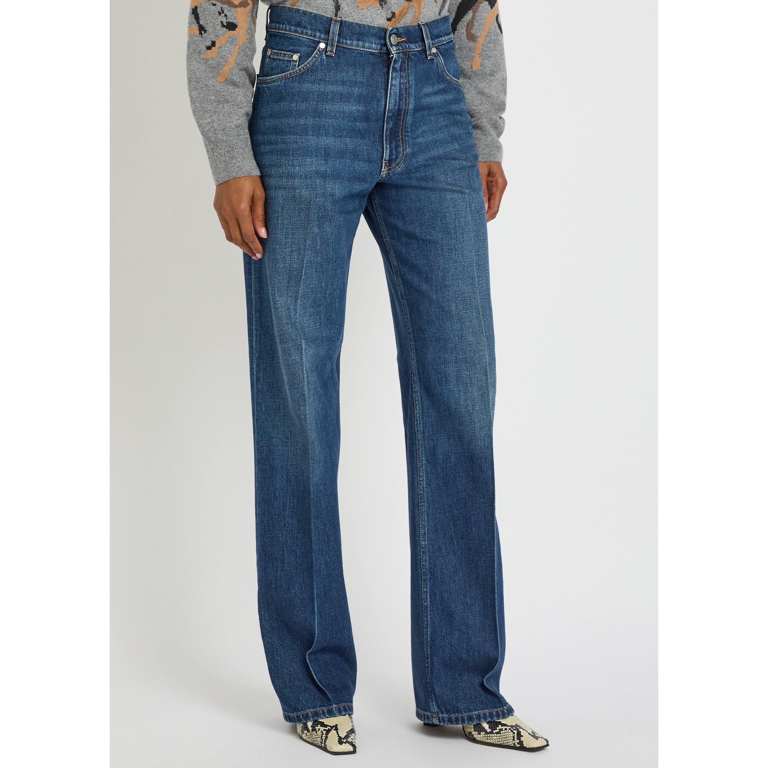 DARK BLUE - Stella McCartney - Straight Smc Crest Embroidered - 2