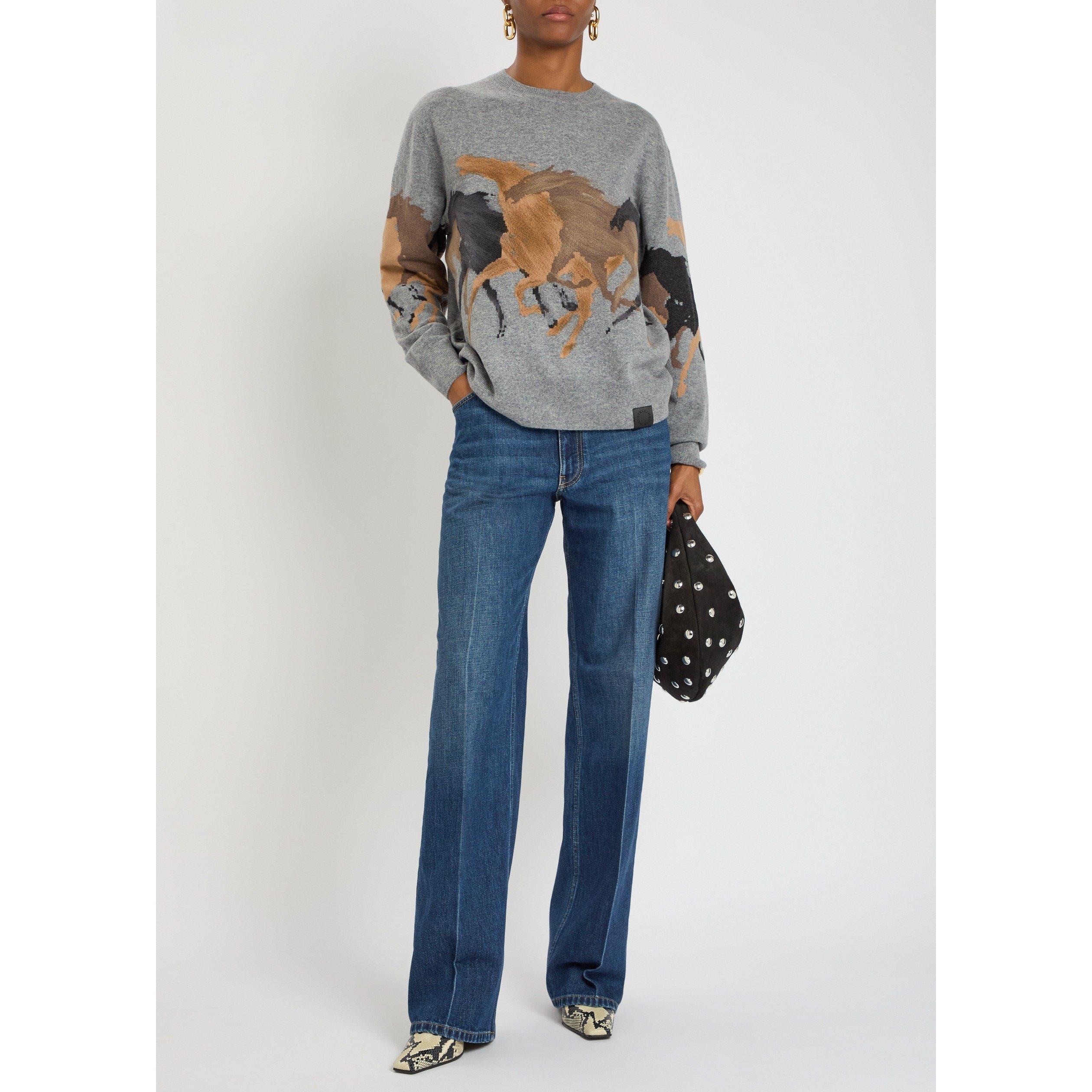 DARK BLUE - Stella McCartney - Straight Smc Crest Embroidered - 5
