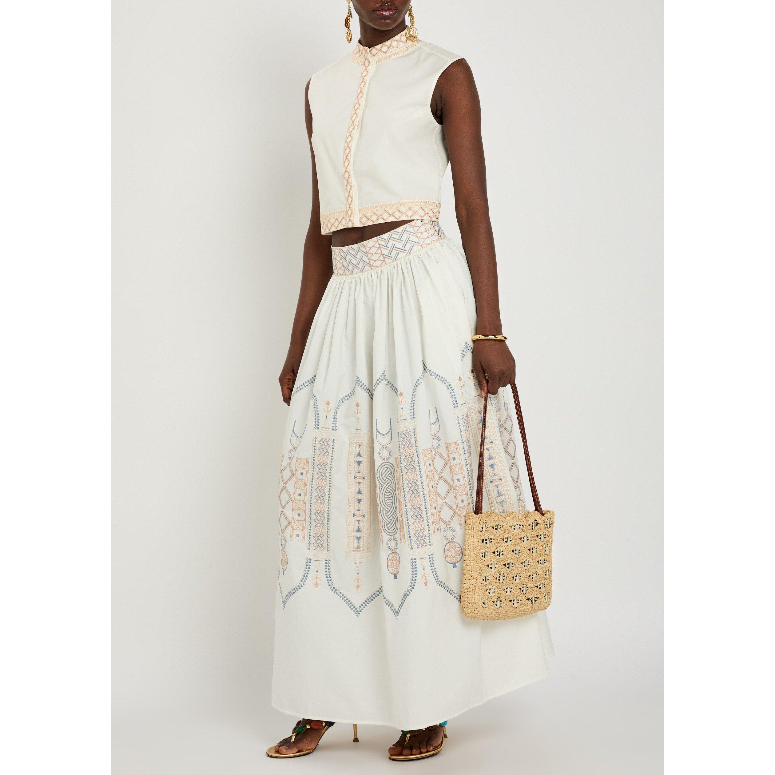 WHITE - Emporio Sirenuse - ANDORRA LACE EMB TOP - 5