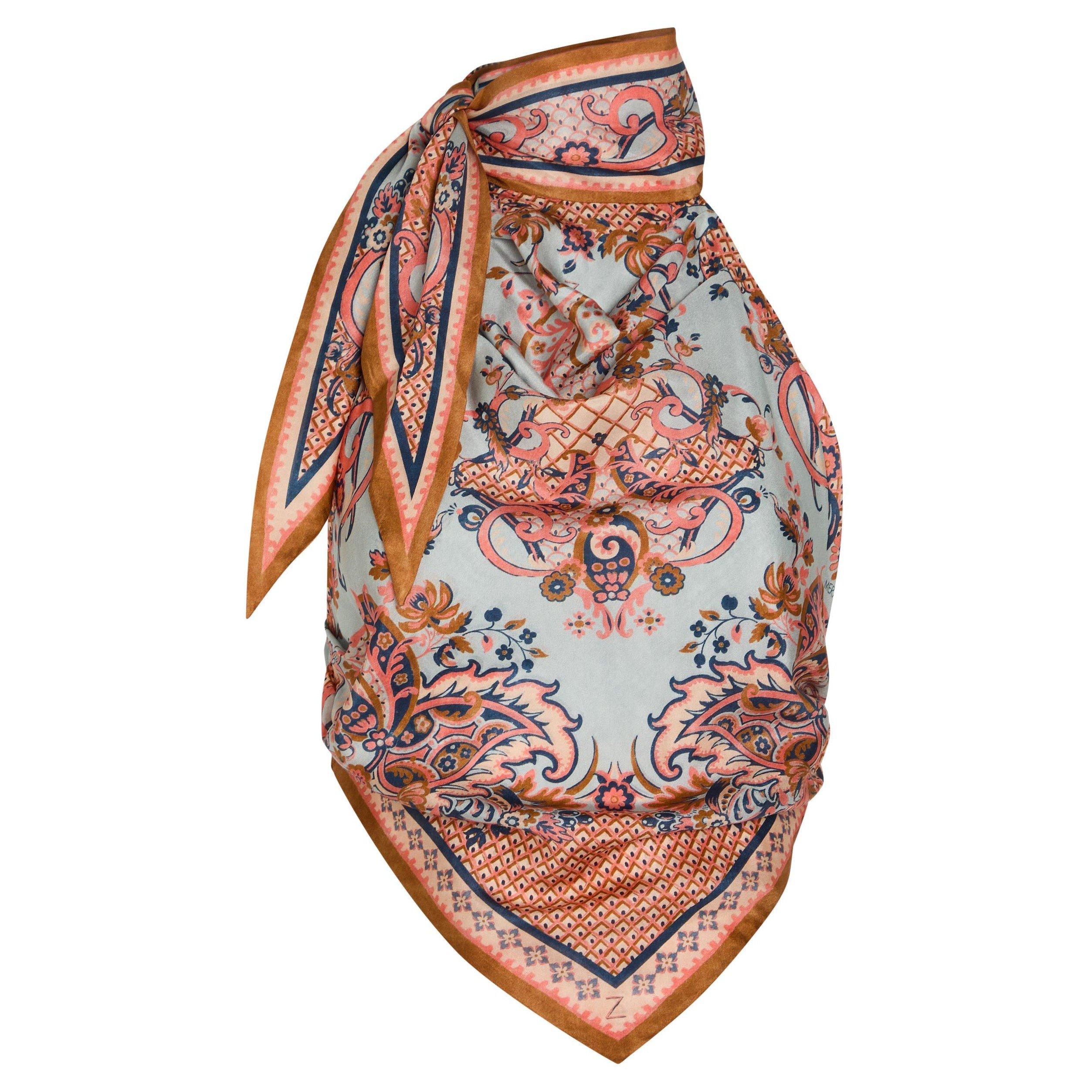 BLUE AND OTHER - Zimmermann - Women's Aster Scarf Silk Cropped Vest - 1