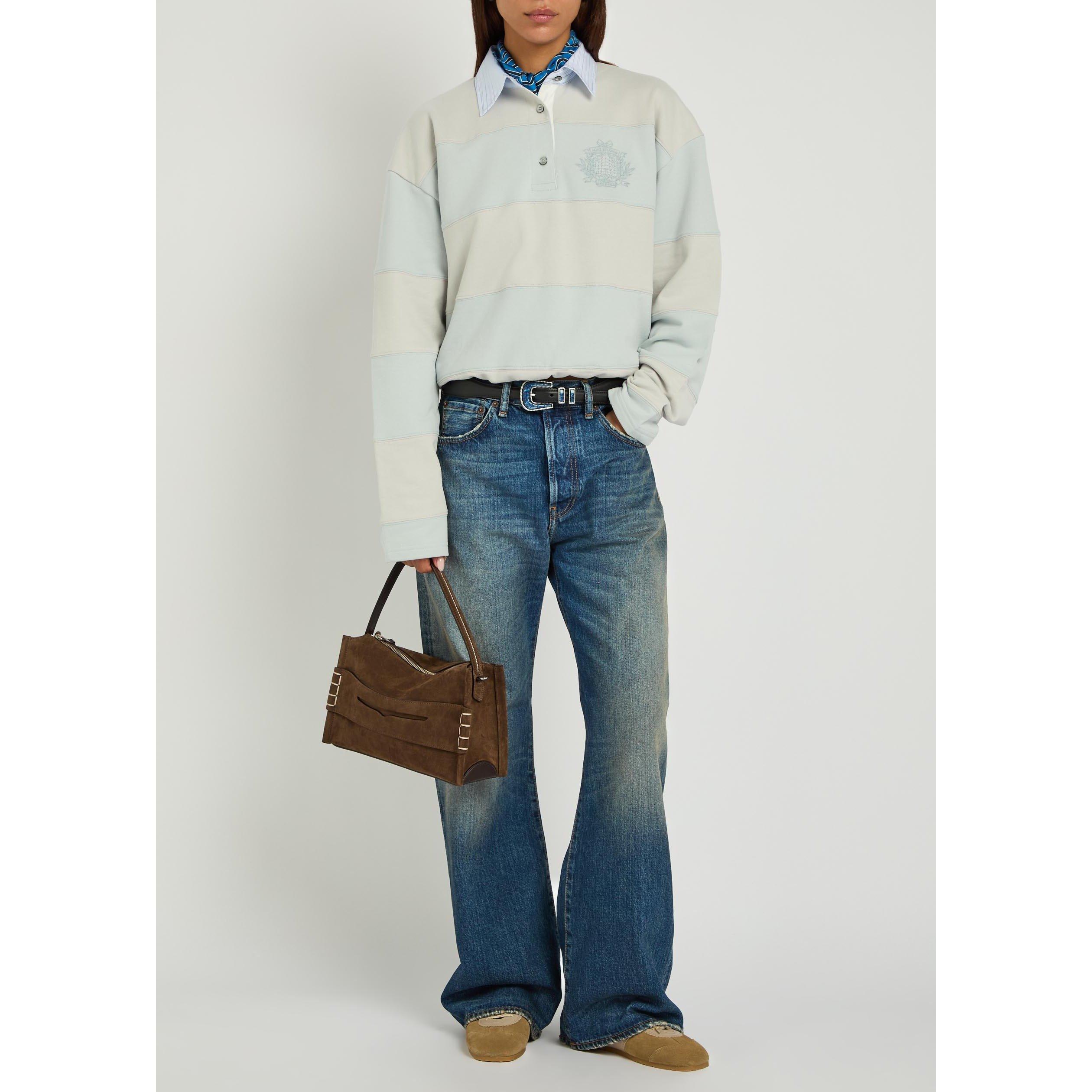 MID BLU - Acne Studios - Women's 2021 Cotton Mid-Rise Straight Leg Jeans - 5