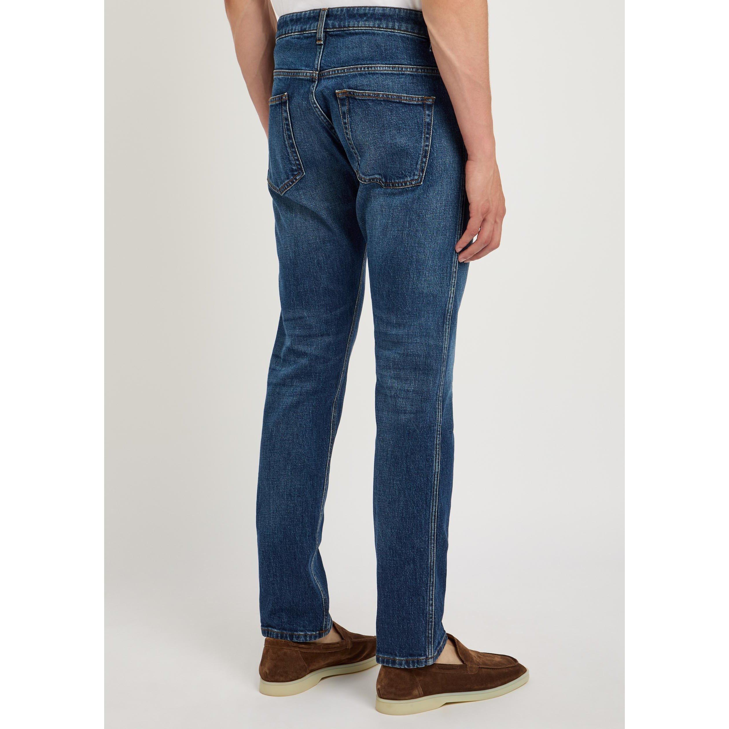 DENIM - Lardini - Men's Cotton Slim-Fit Jeans - 3