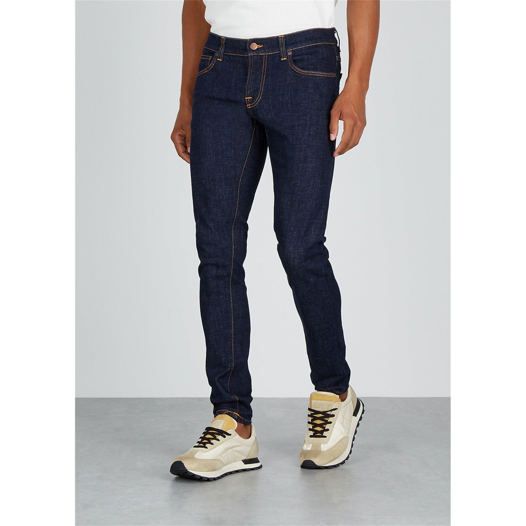 INDIGO - Nudie Jeans - Men's Tight Terry Cotton Skinny Jeans - 2