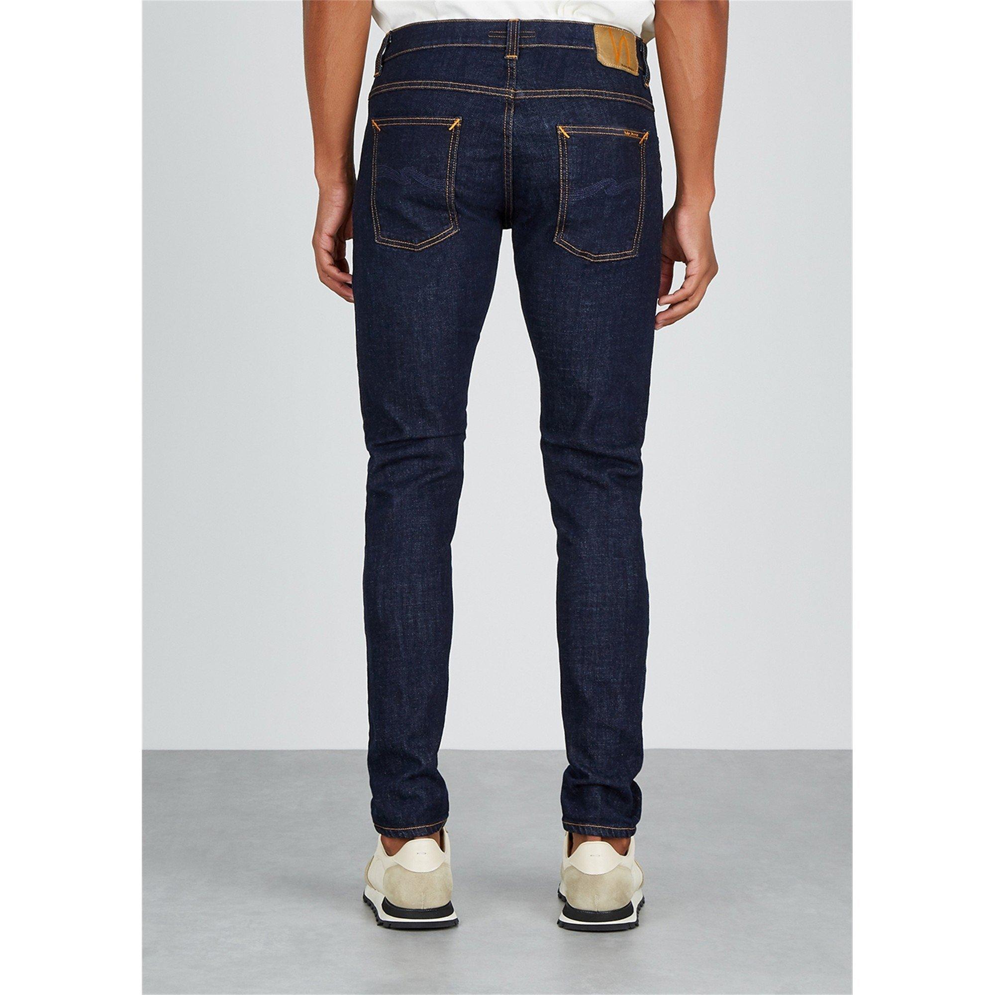 INDIGO - Nudie Jeans - Men's Tight Terry Cotton Skinny Jeans - 3