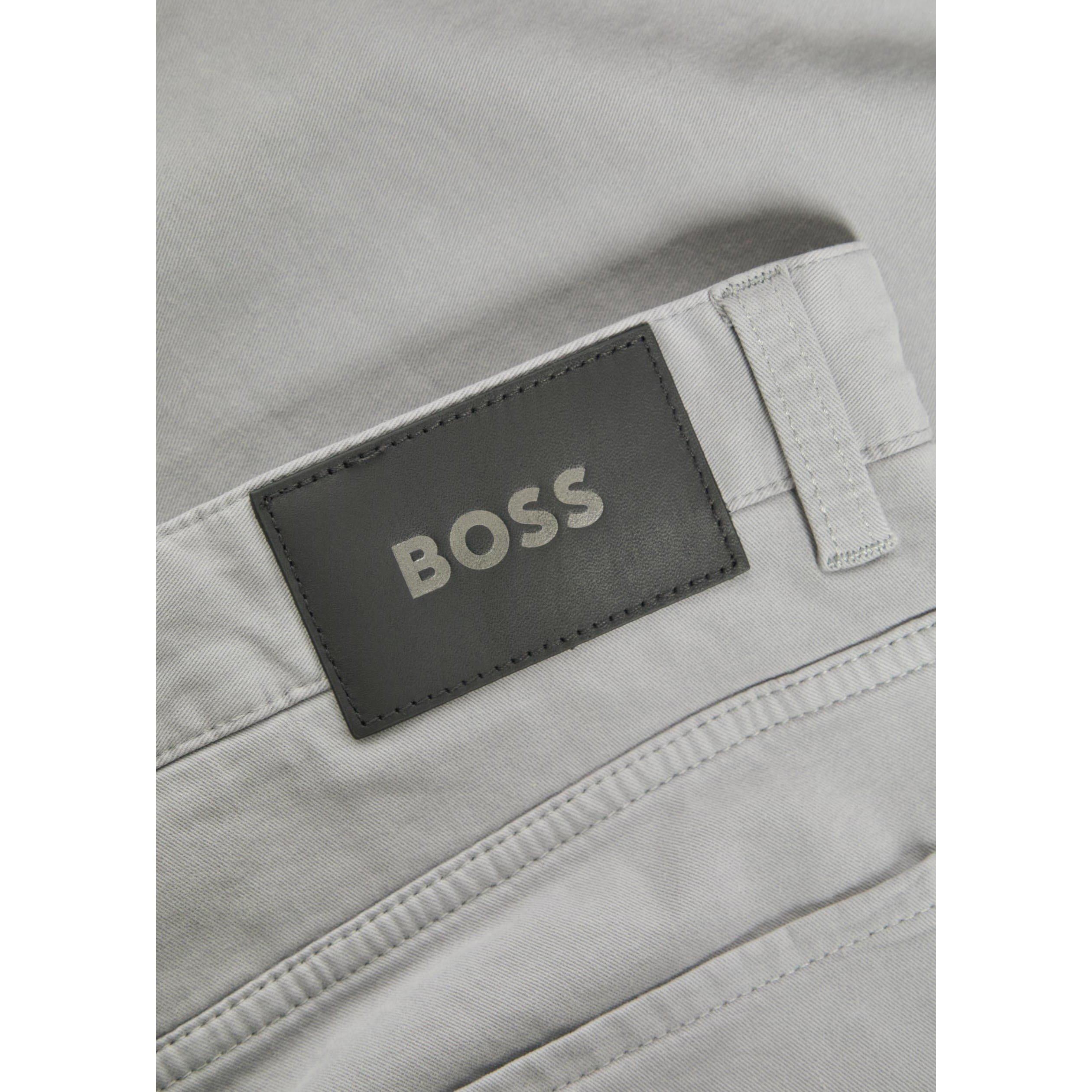 GREY - Boss - Men's Delaware Cotton Mid-Rise Slim Jeans - 4
