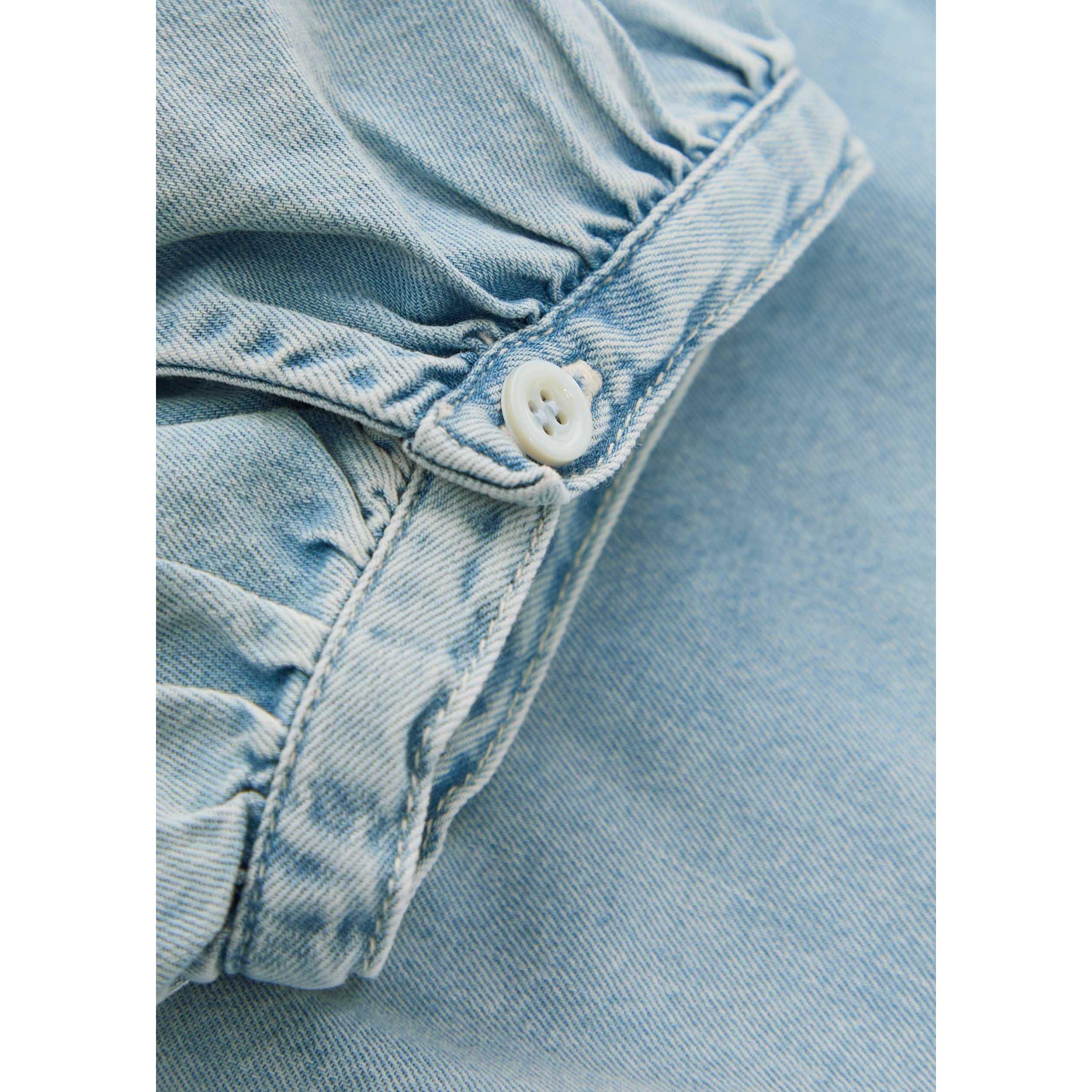 LIGHT BLUE - Frame Denim - Women's Resort Long-Sleeve Denim Shirt - 4