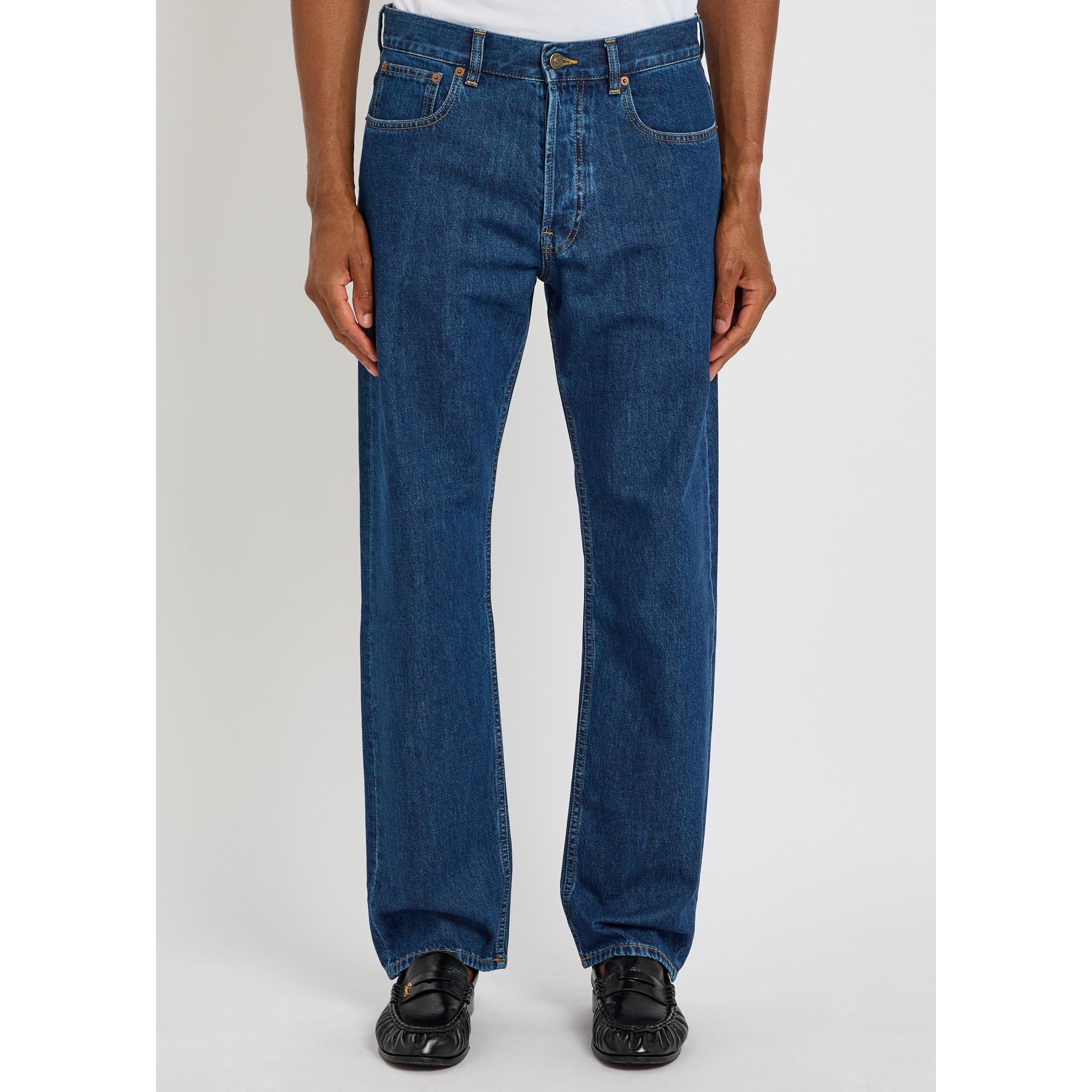 BLUE - Valentino - VAL 5 POCKET VGOLD DENIM JEAN - 2