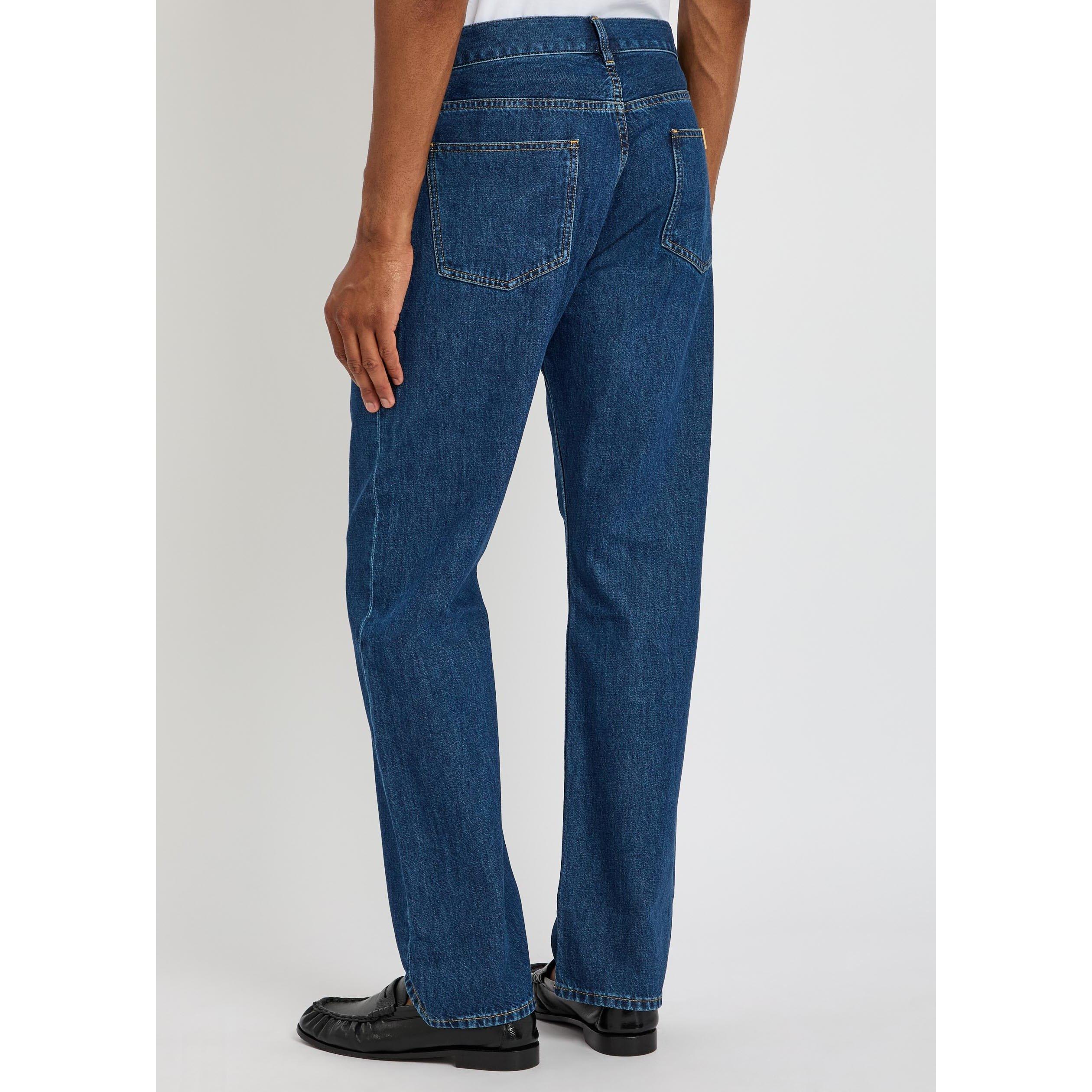 BLUE - Valentino - VAL 5 POCKET VGOLD DENIM JEAN - 3