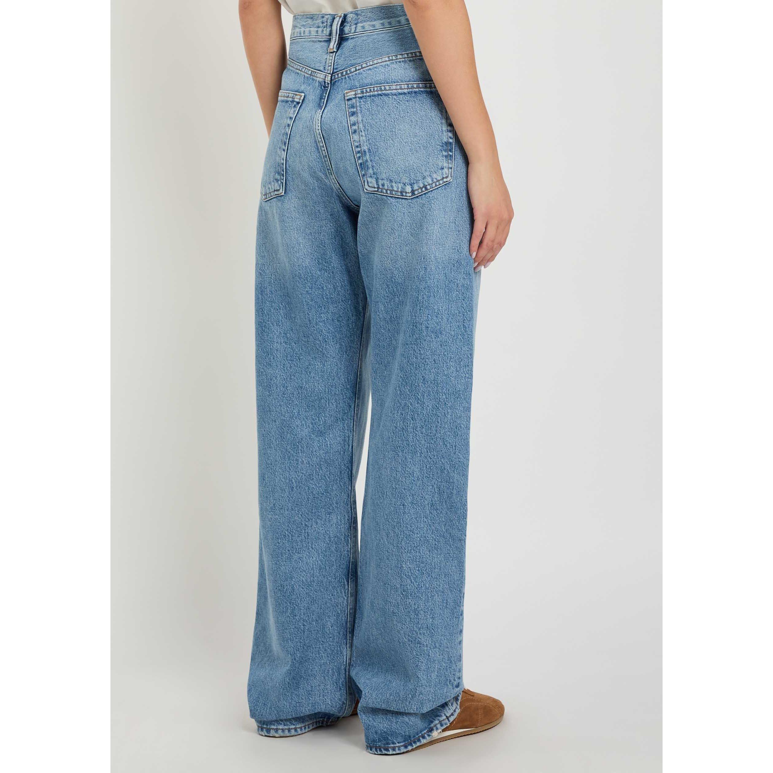 LIGHT BLUE - Agolde - Women's Vintage Loose Outbreak Mid-Rise Straight-Leg Jeans - 3