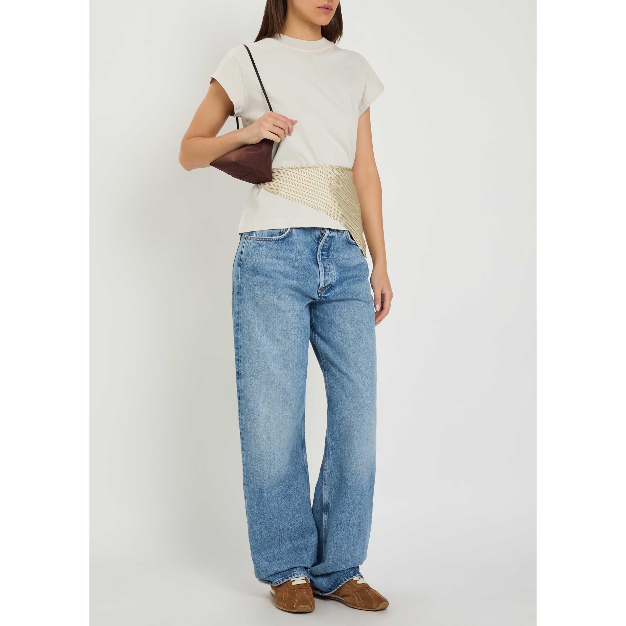 LIGHT BLUE - Agolde - Women's Vintage Loose Outbreak Mid-Rise Straight-Leg Jeans - 5