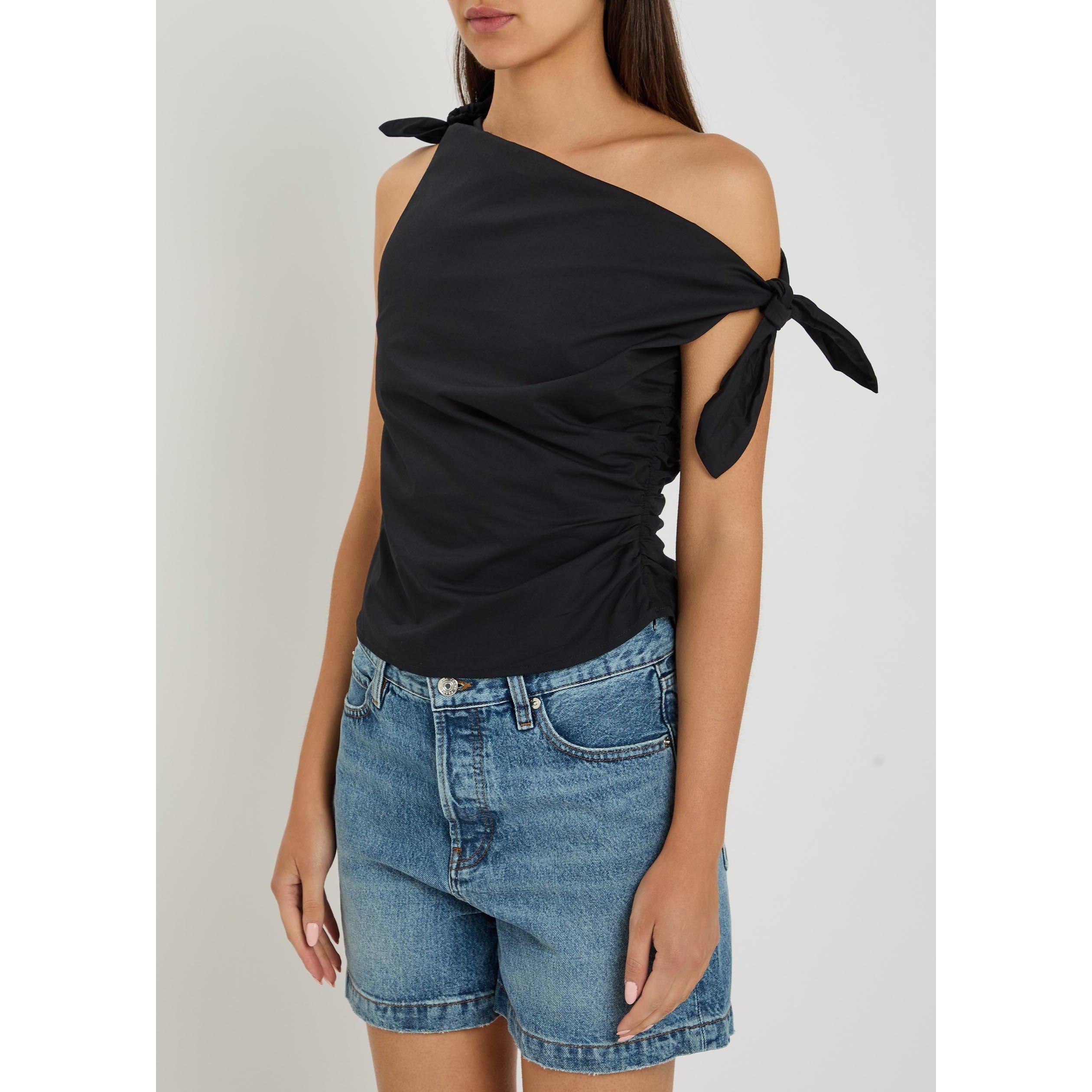 BLACK - Staud - Women's Bellaria Cotton Cami Top - 2