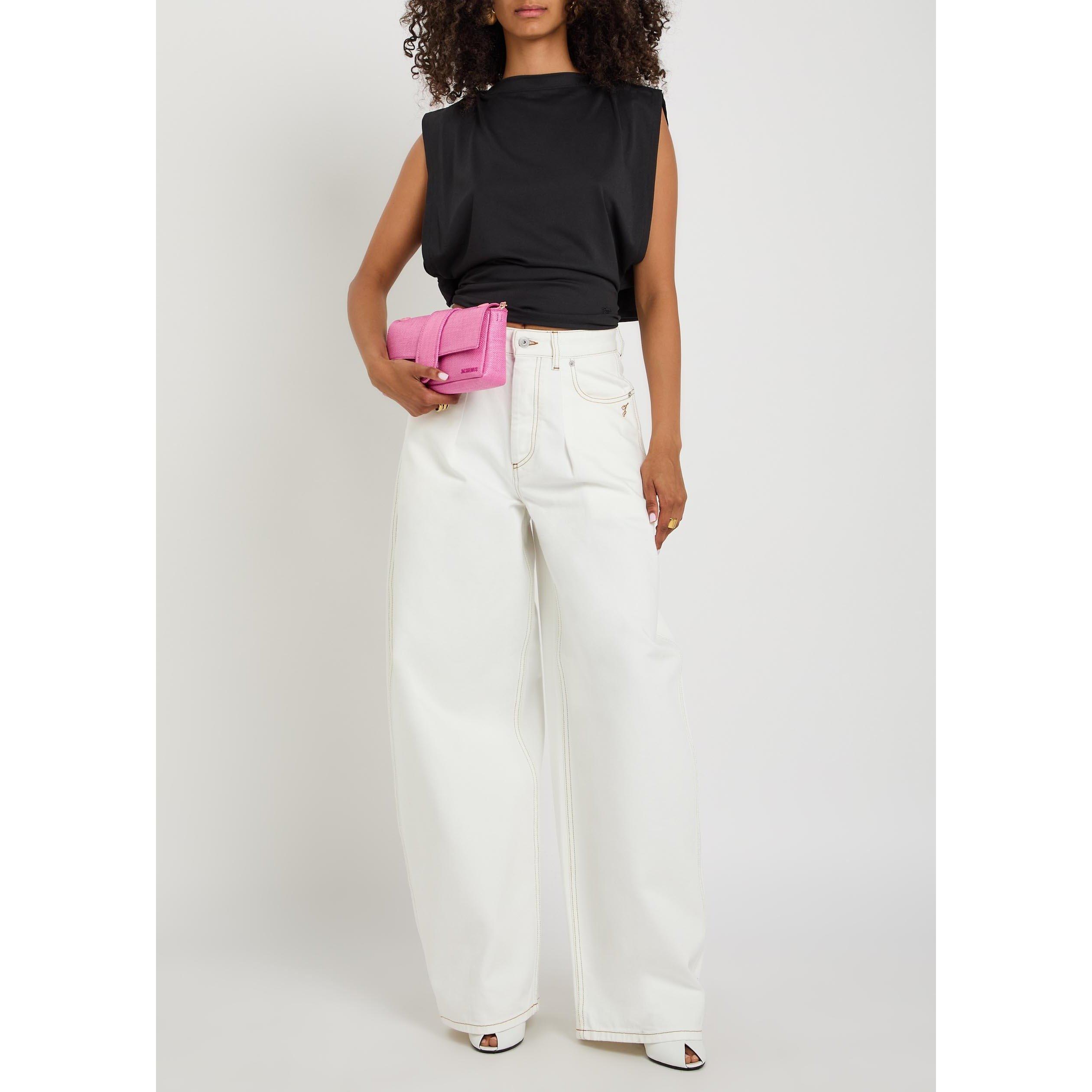 BLACK - Jacquemus - Women's Le Marcel Moisson Mock-Neck Relaxed-Fit Tank Top - 5