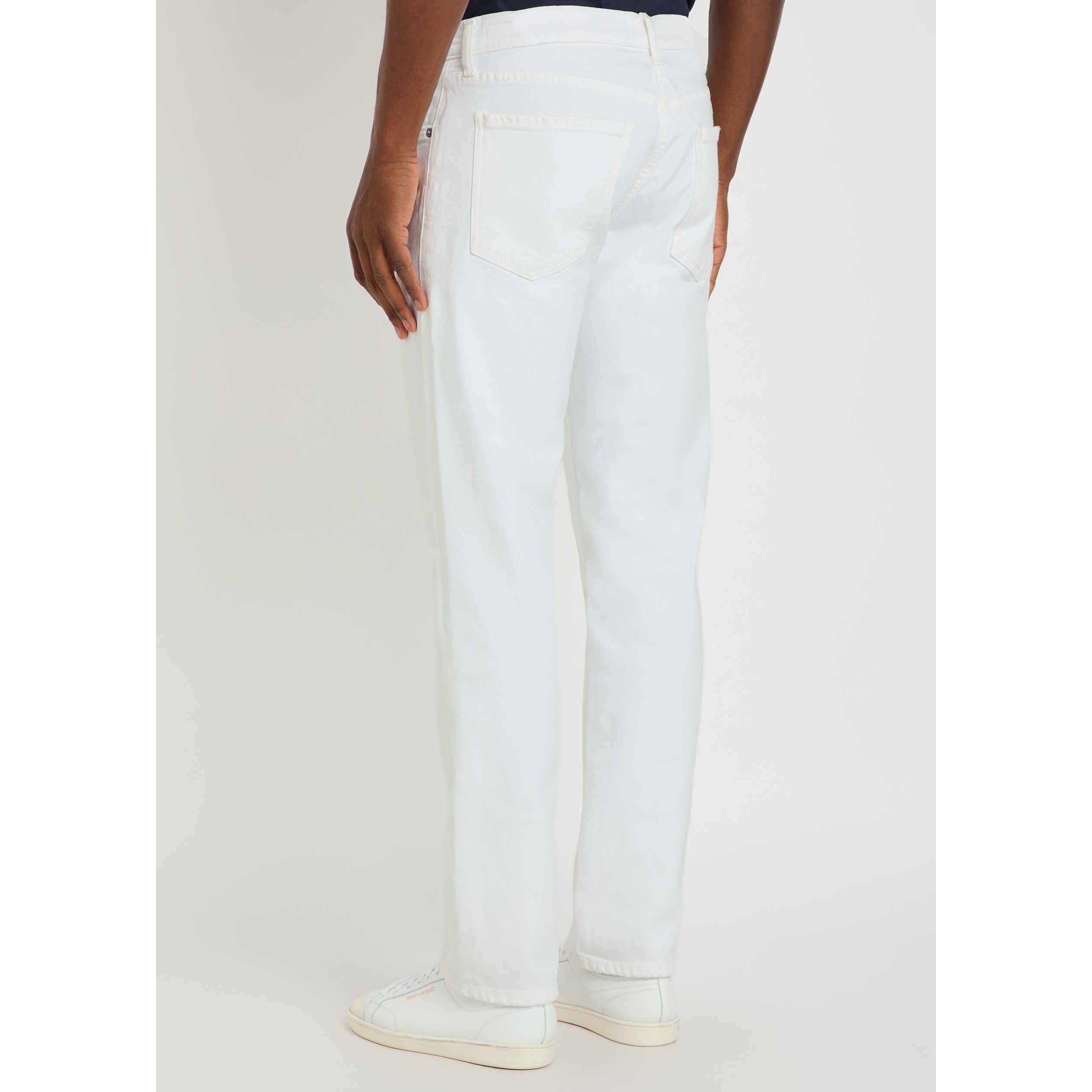 WHITE - Citizens Of Humanity - Men's Elijah Cotton Straight Leg Jeans - 3