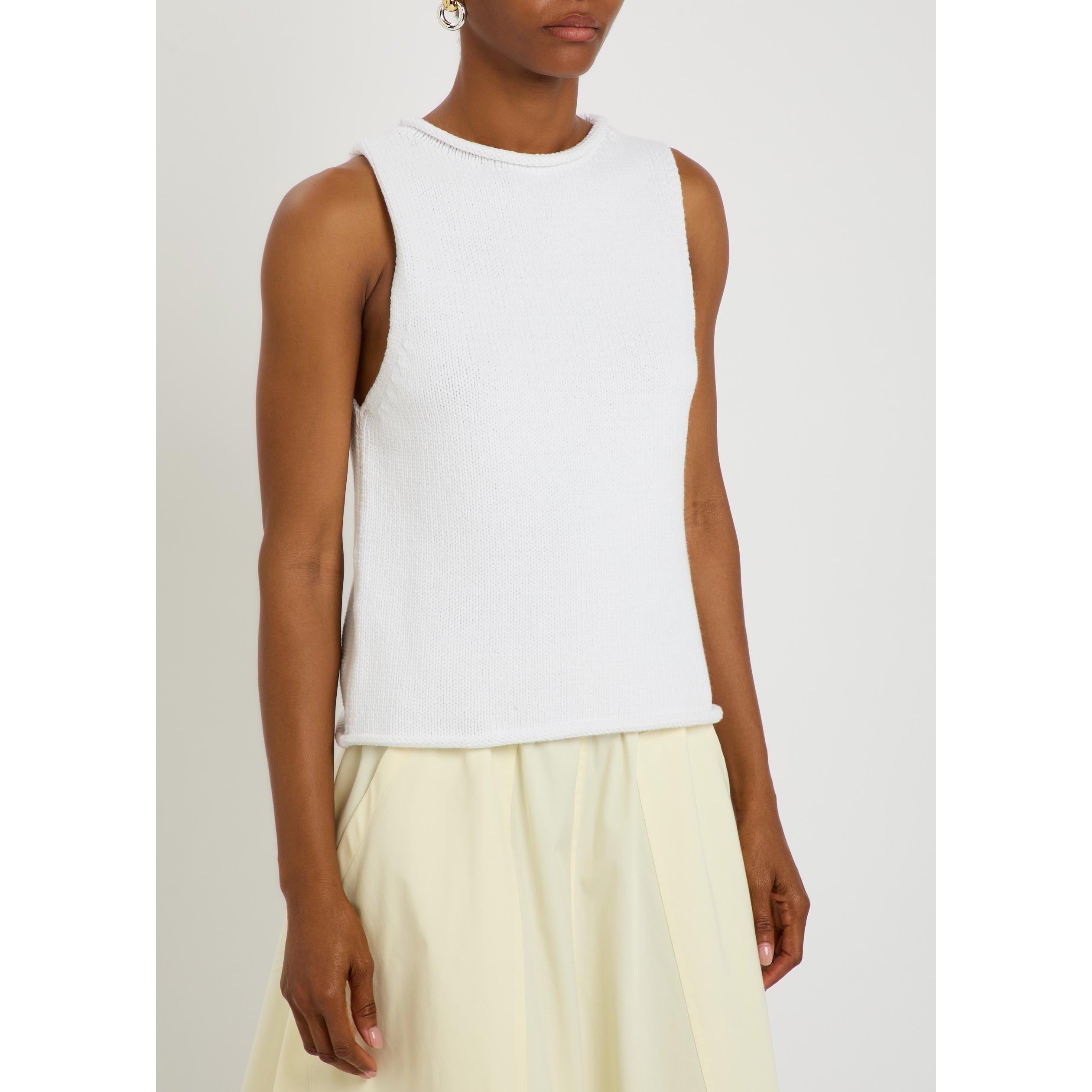 WHITE - Polo Ralph Lauren - Women's Cotton-Linen Slim-Fit Tank Top - 2