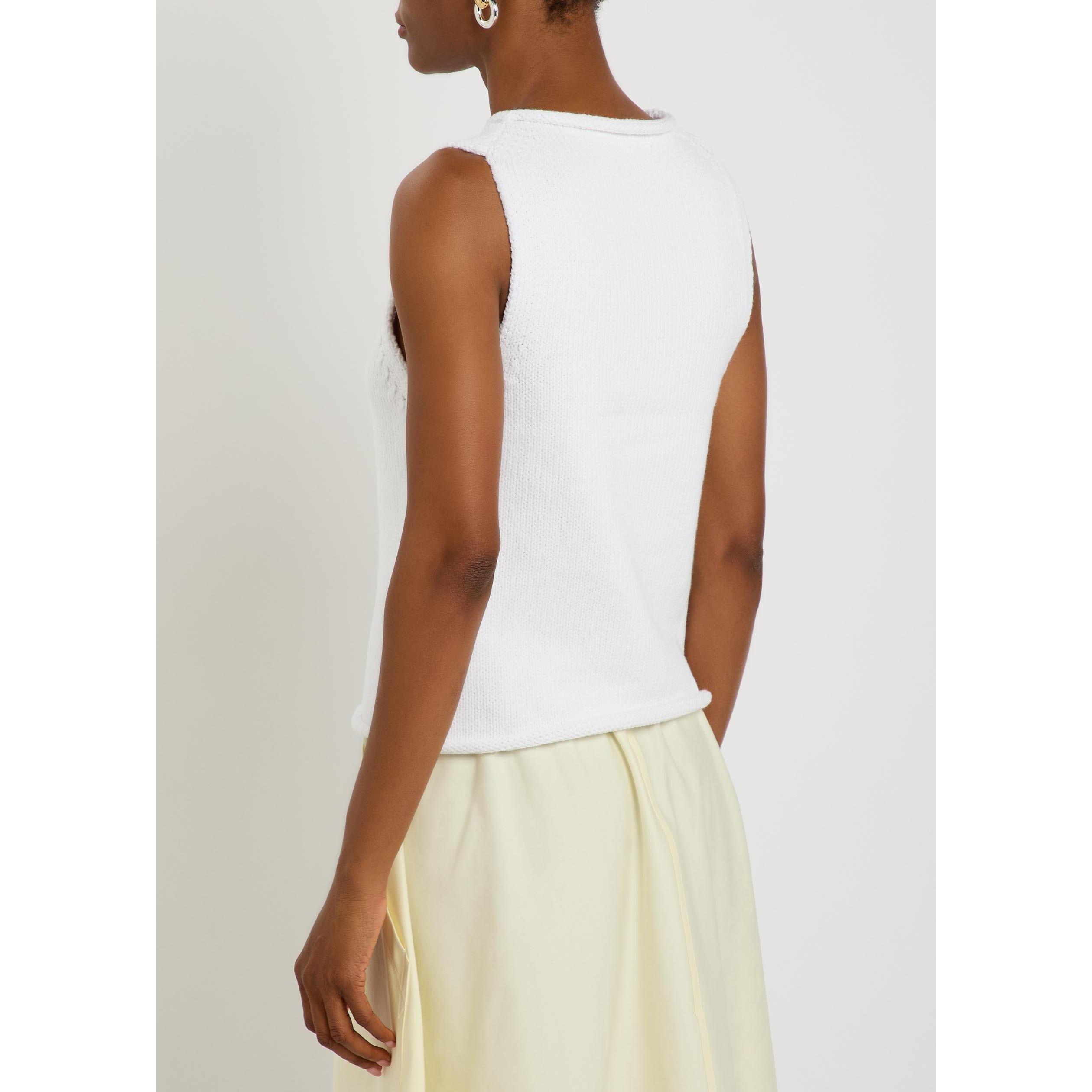 WHITE - Polo Ralph Lauren - Women's Cotton-Linen Slim-Fit Tank Top - 3