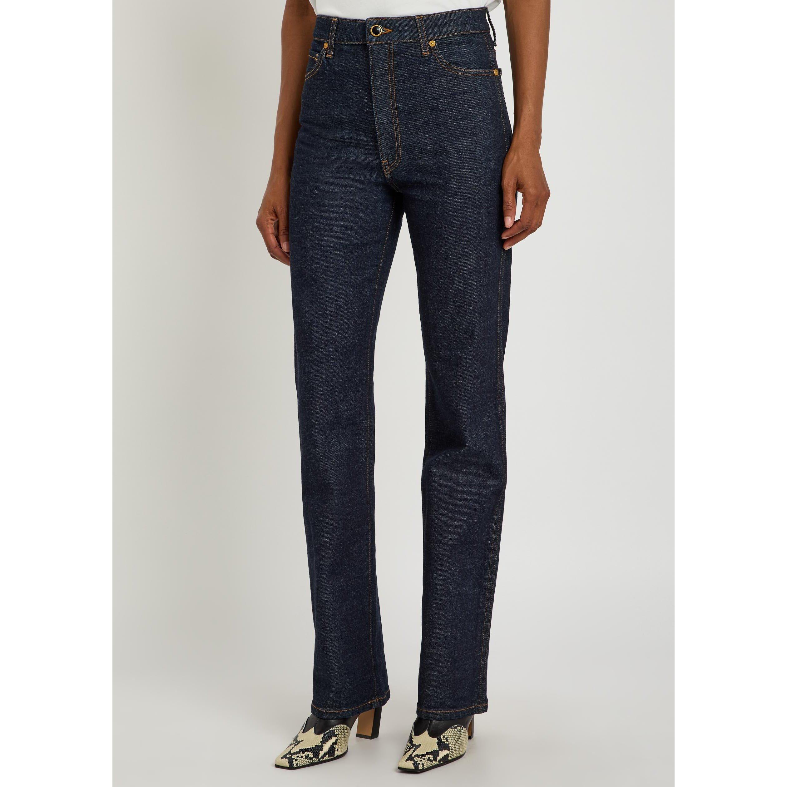 INDIGO - Khaite - Women's Danielle Cotton Straight-Leg Jeans - 2