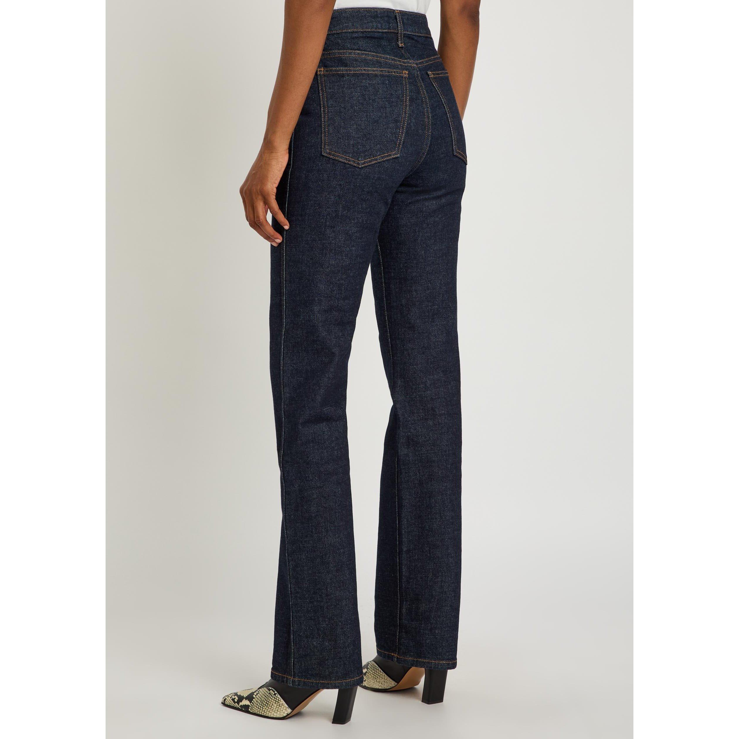 INDIGO - Khaite - Women's Danielle Cotton Straight-Leg Jeans - 3